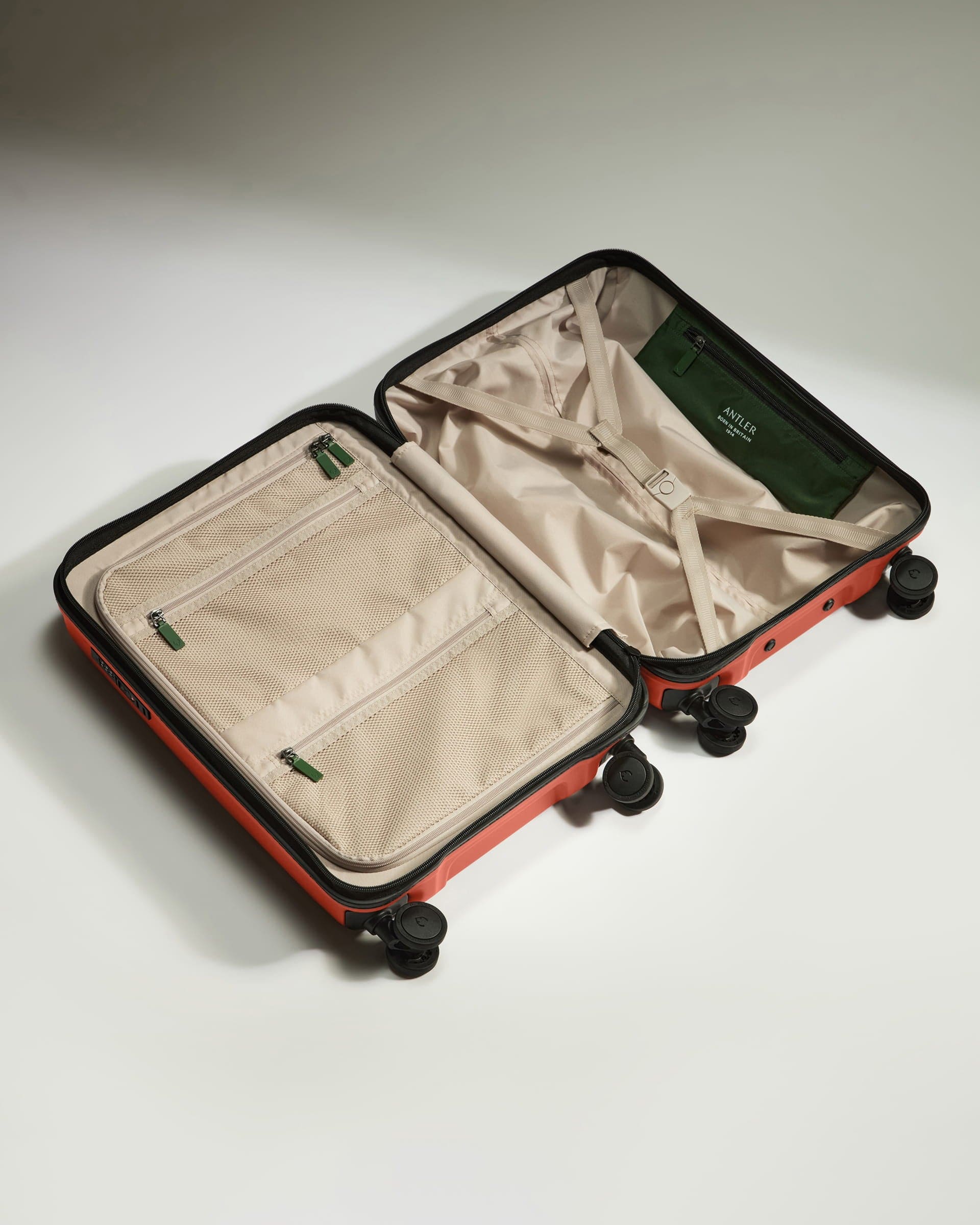 Cabin Suitcase in Buckthorn Red - Icon Stripe - Image 5