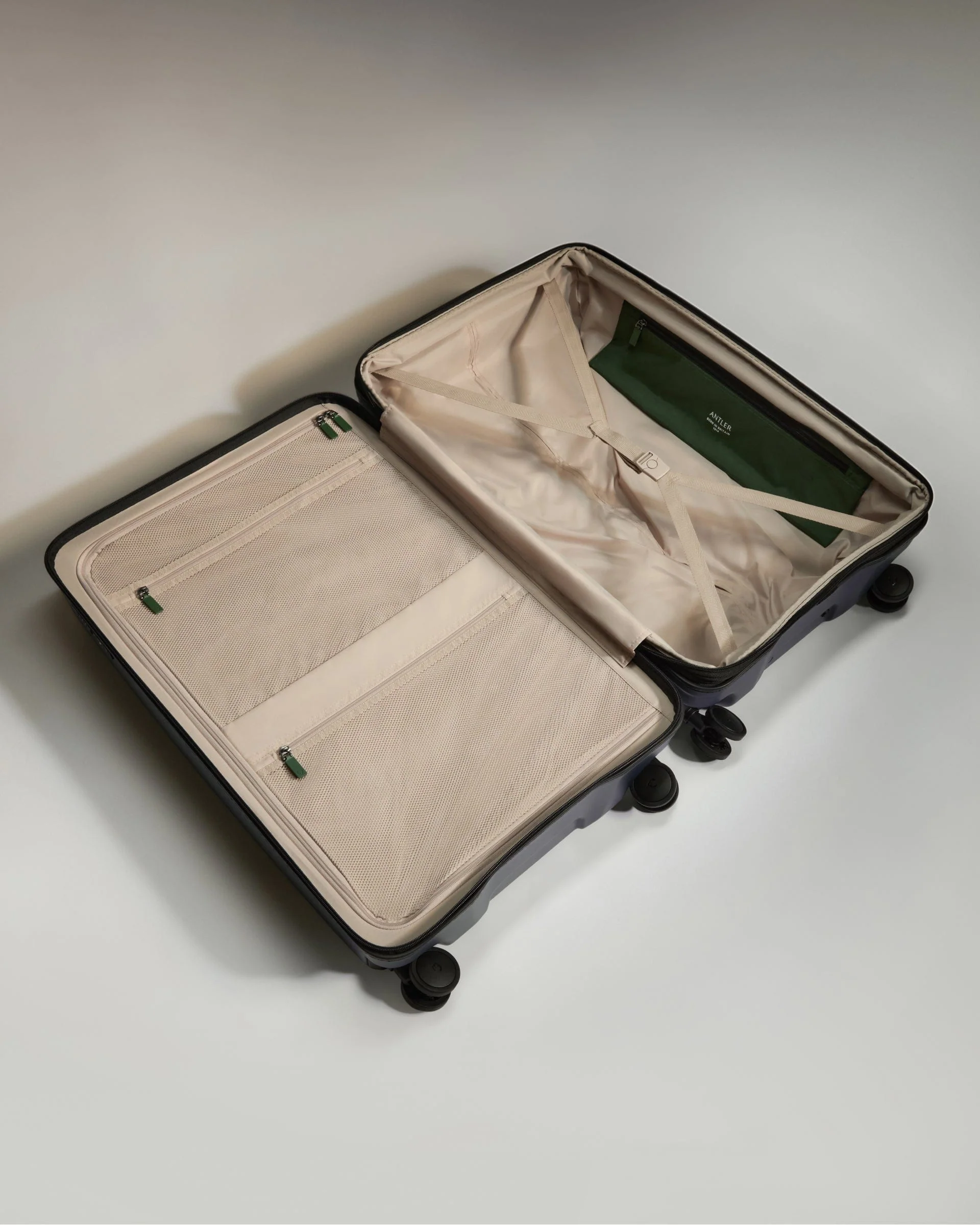 Large Suitcase in Indigo Blue - Icon Stripe - Image 3