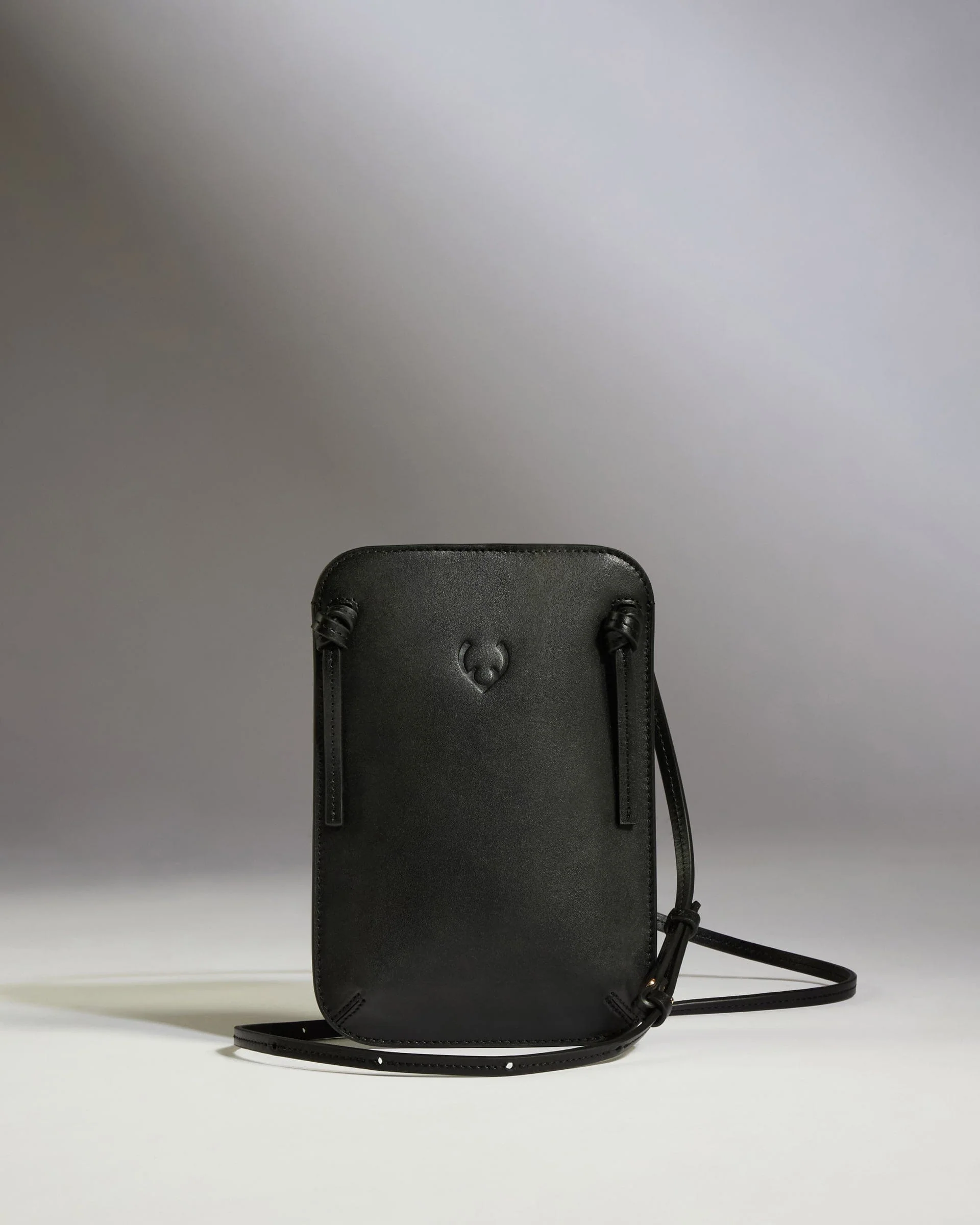 Crossbody Bag in Black Leather - Heritage Collection - Image 3