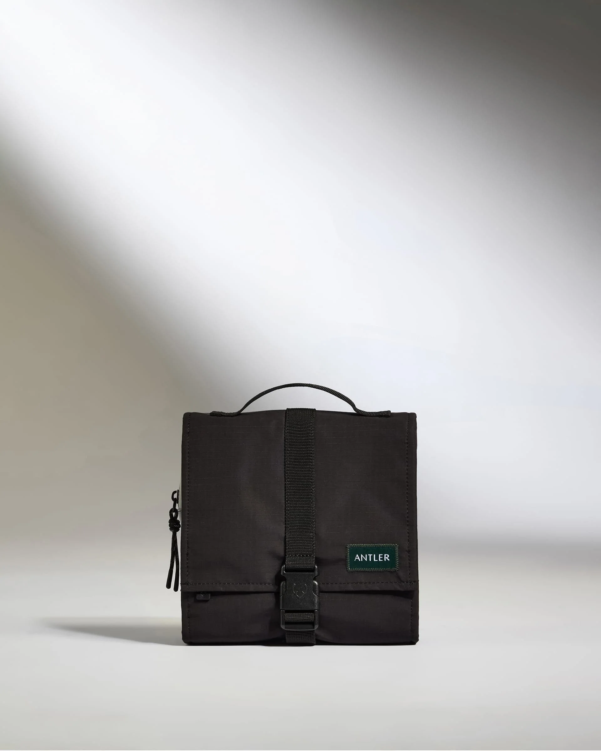 Essential Hanging Wash Bag in Black - Image 2