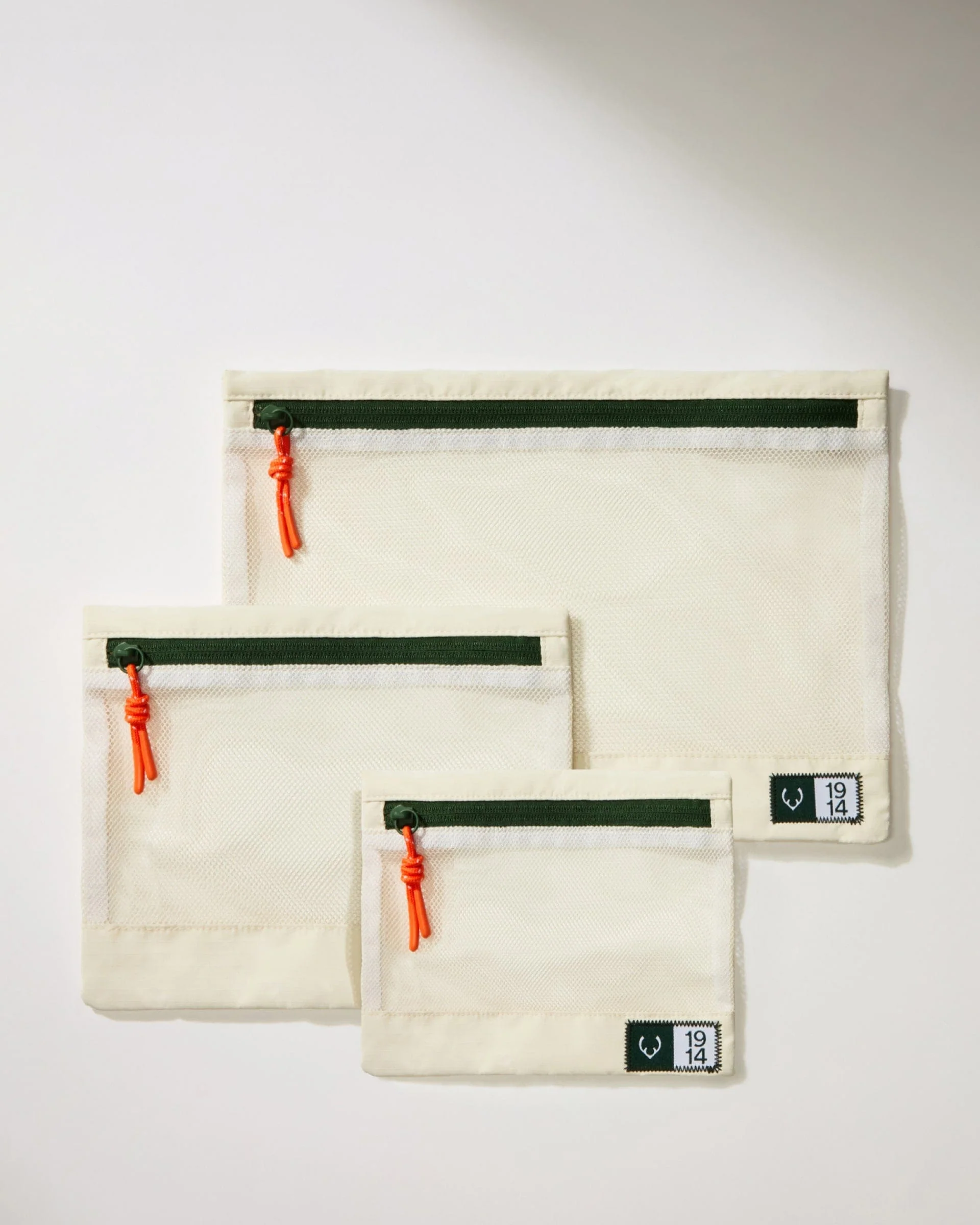 Essential Travel Pouches in Stone - Set of 3 - Image 3