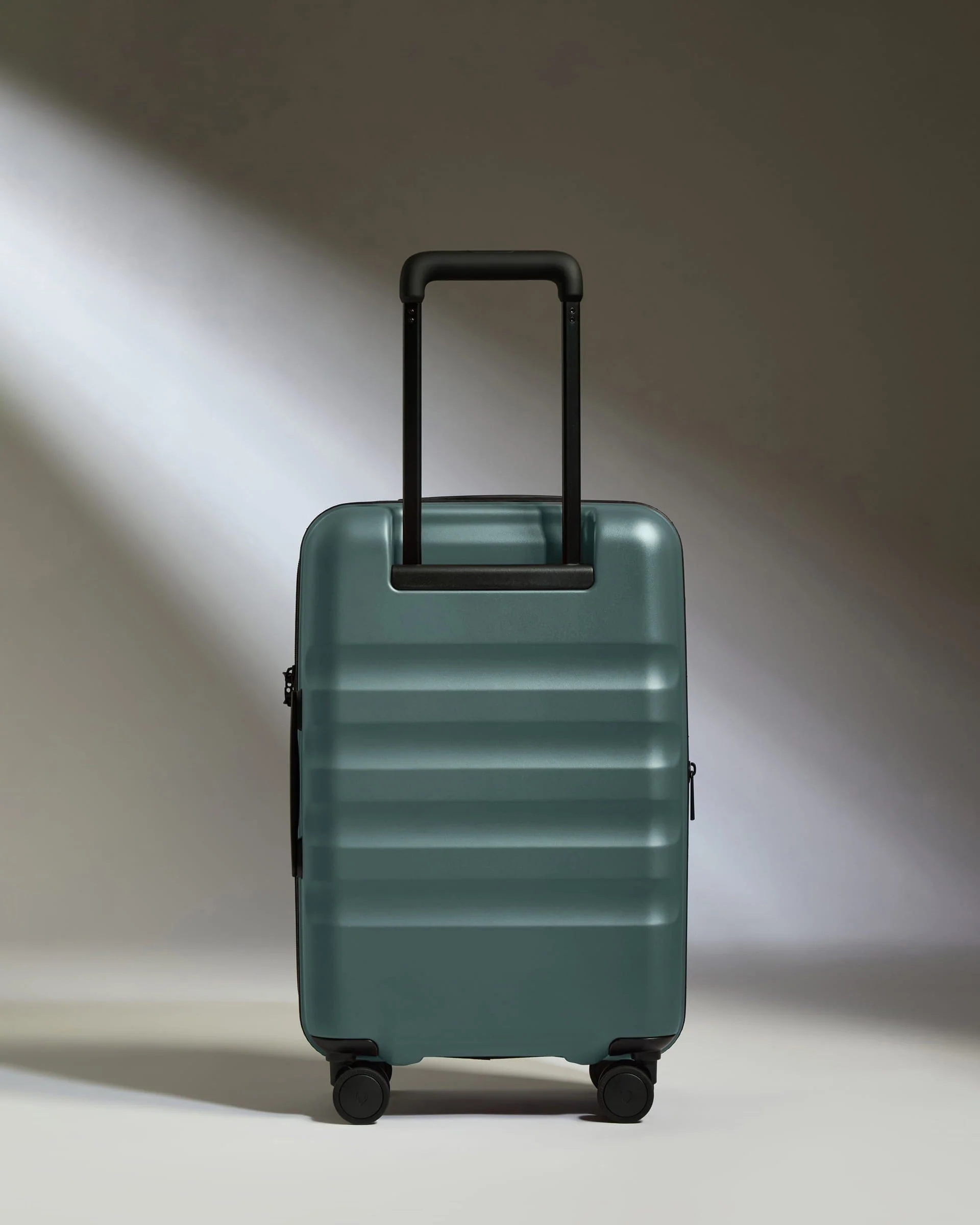 Expandable Cabin Suitcase in Glade Blue - Icon Stripe - Image 5