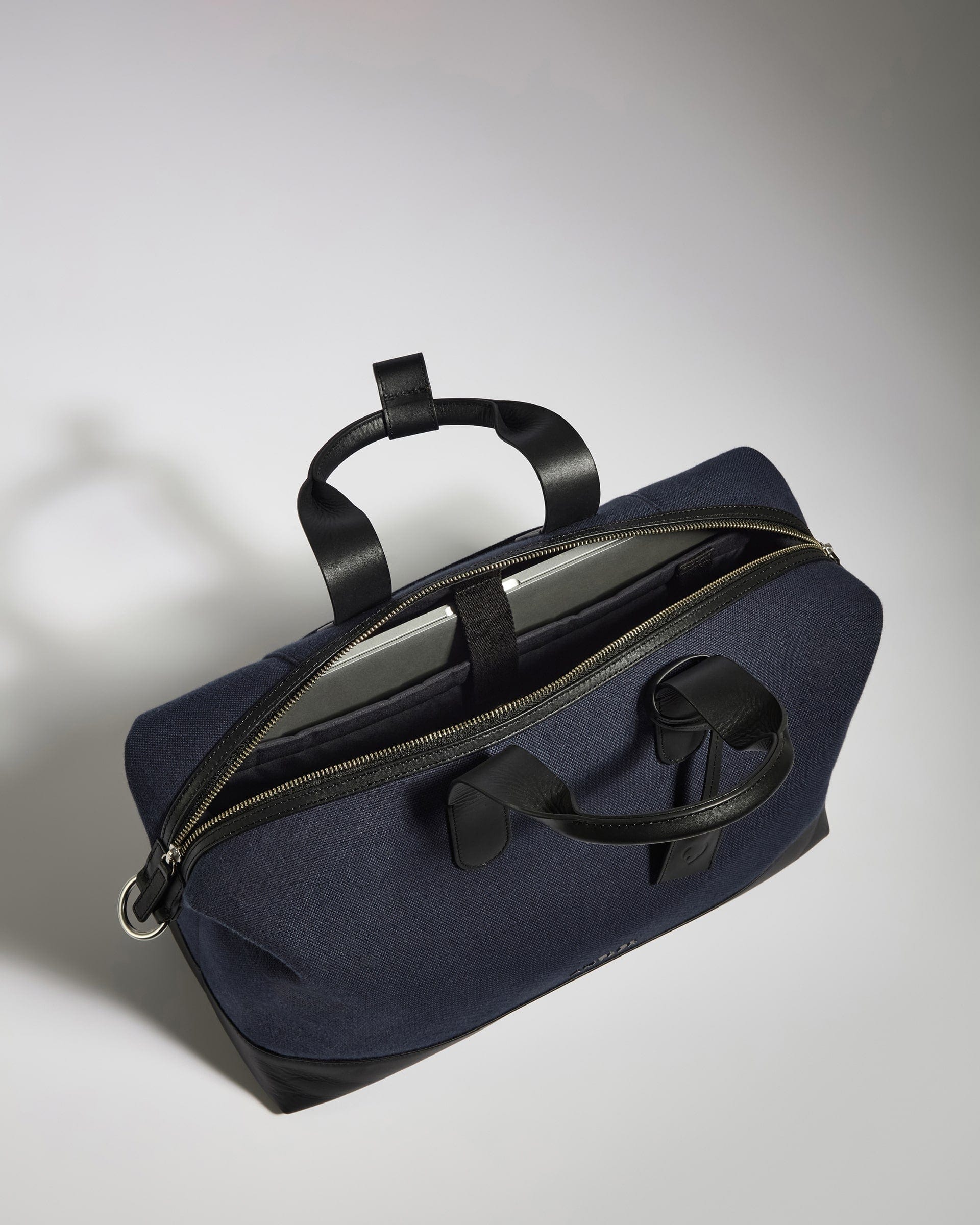 Heritage Overnight Bag in Navy - Image 3