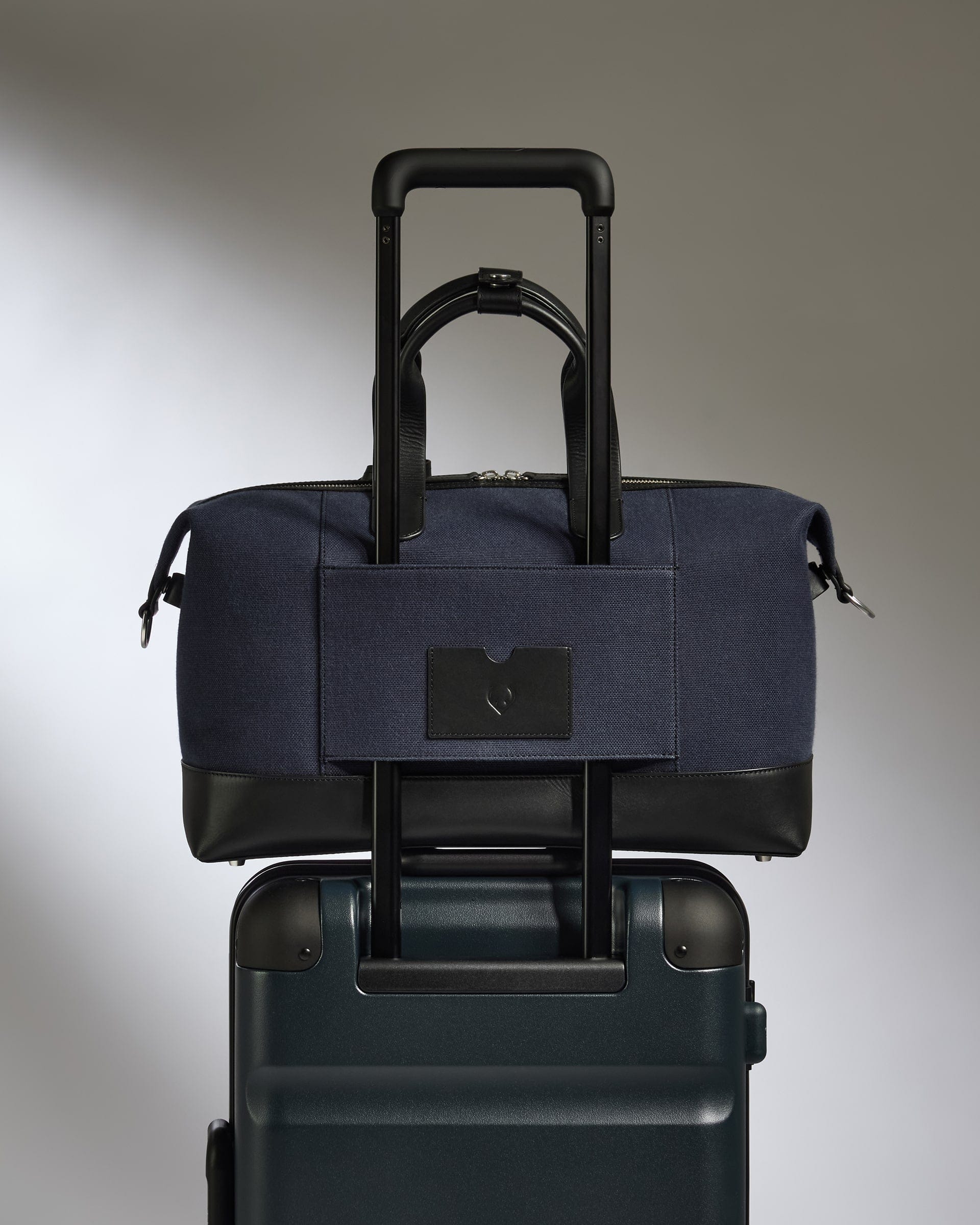 Heritage Overnight Bag in Navy - Image 5