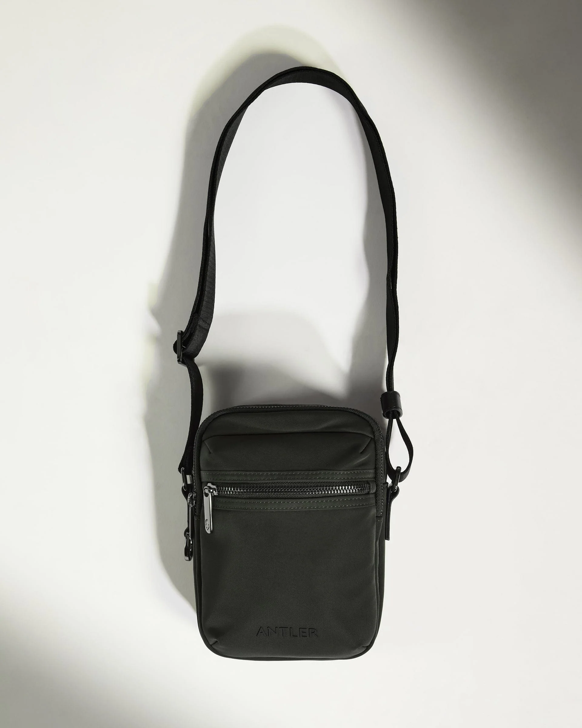 Icon Crossbody Bag in Dark Khaki Green - Image 5
