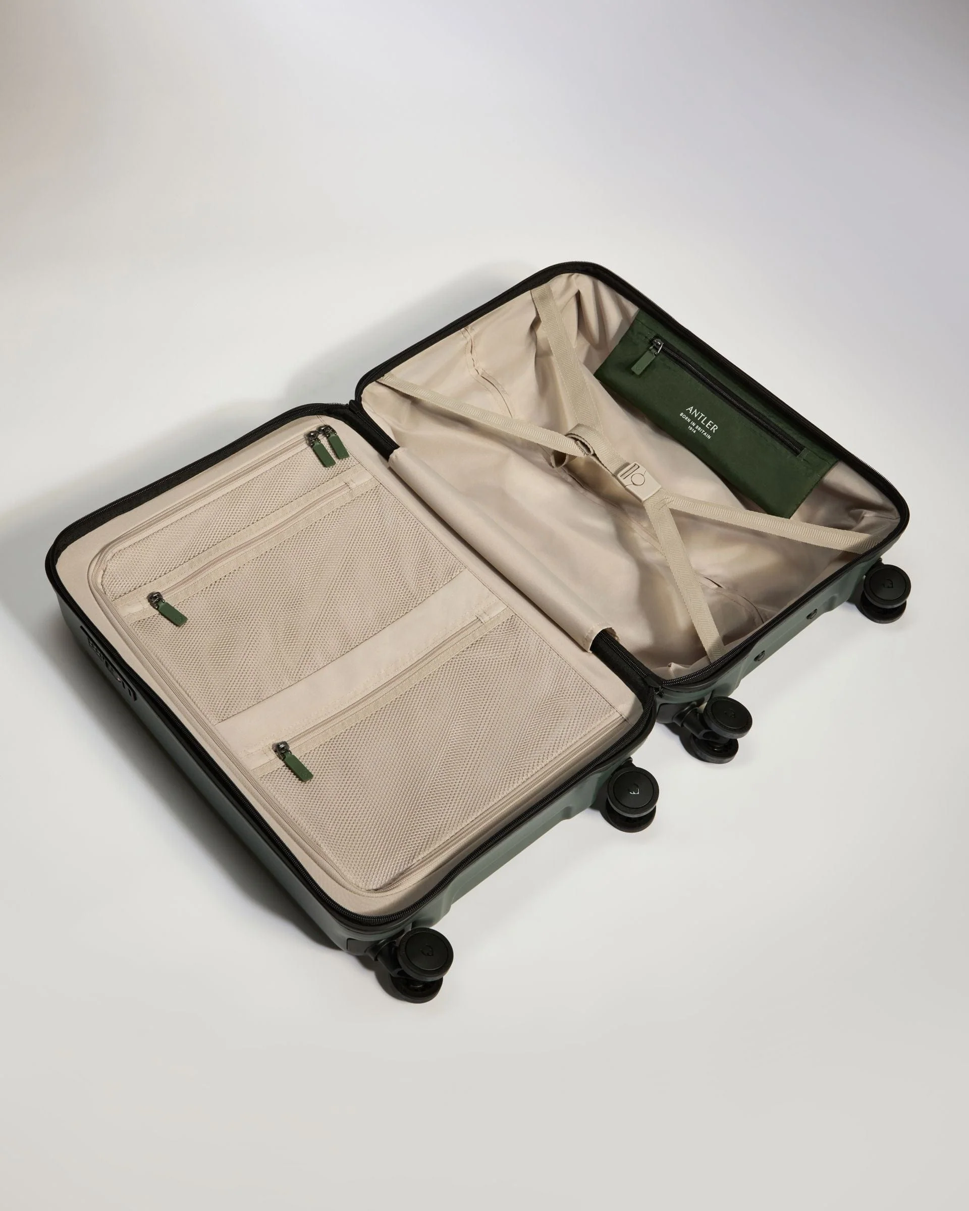 Large Cabin Suitcase in Antler Green - Icon Stripe - Image 3