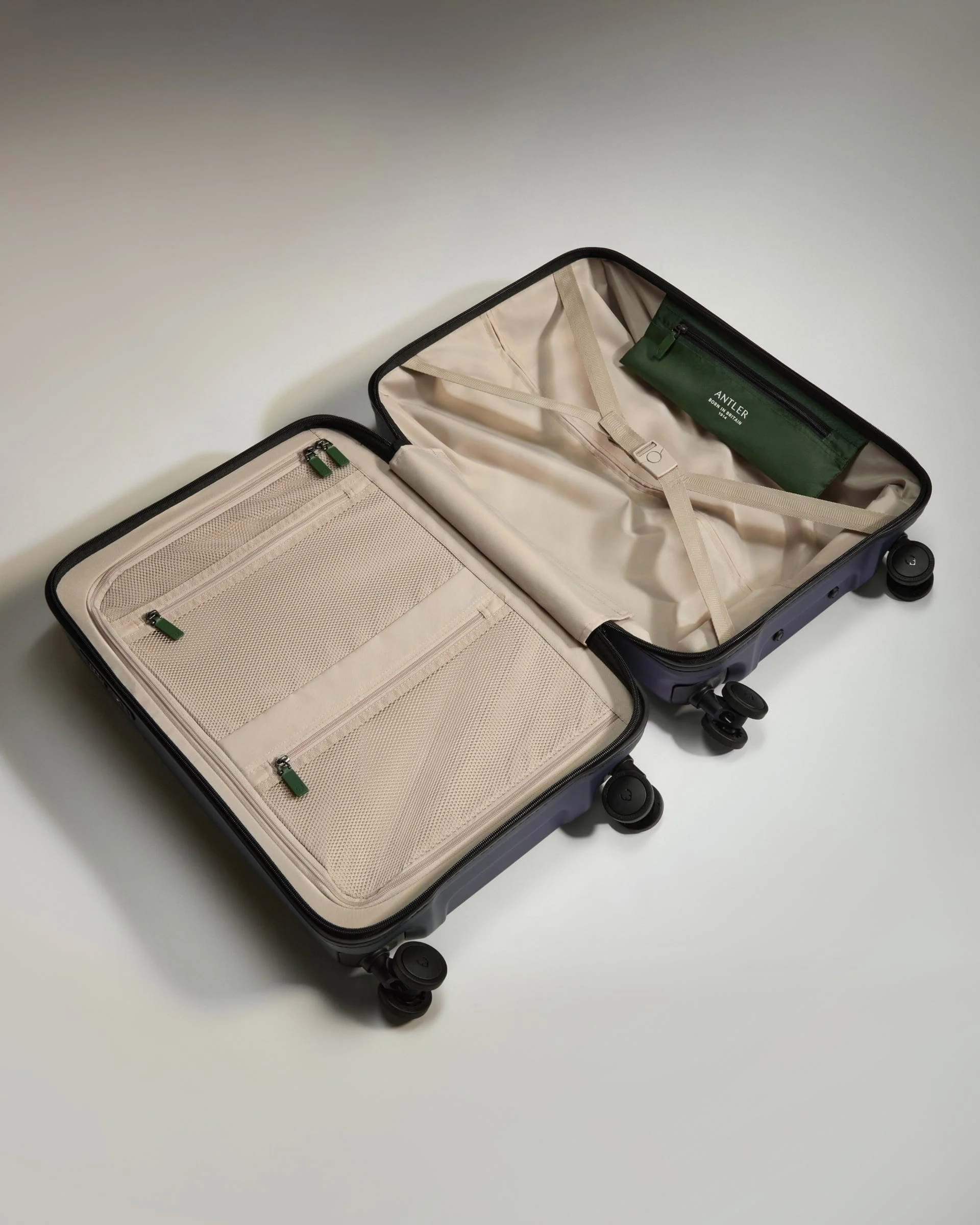 Large Cabin Suitcase in Indigo Blue - Icon Stripe - Image 3