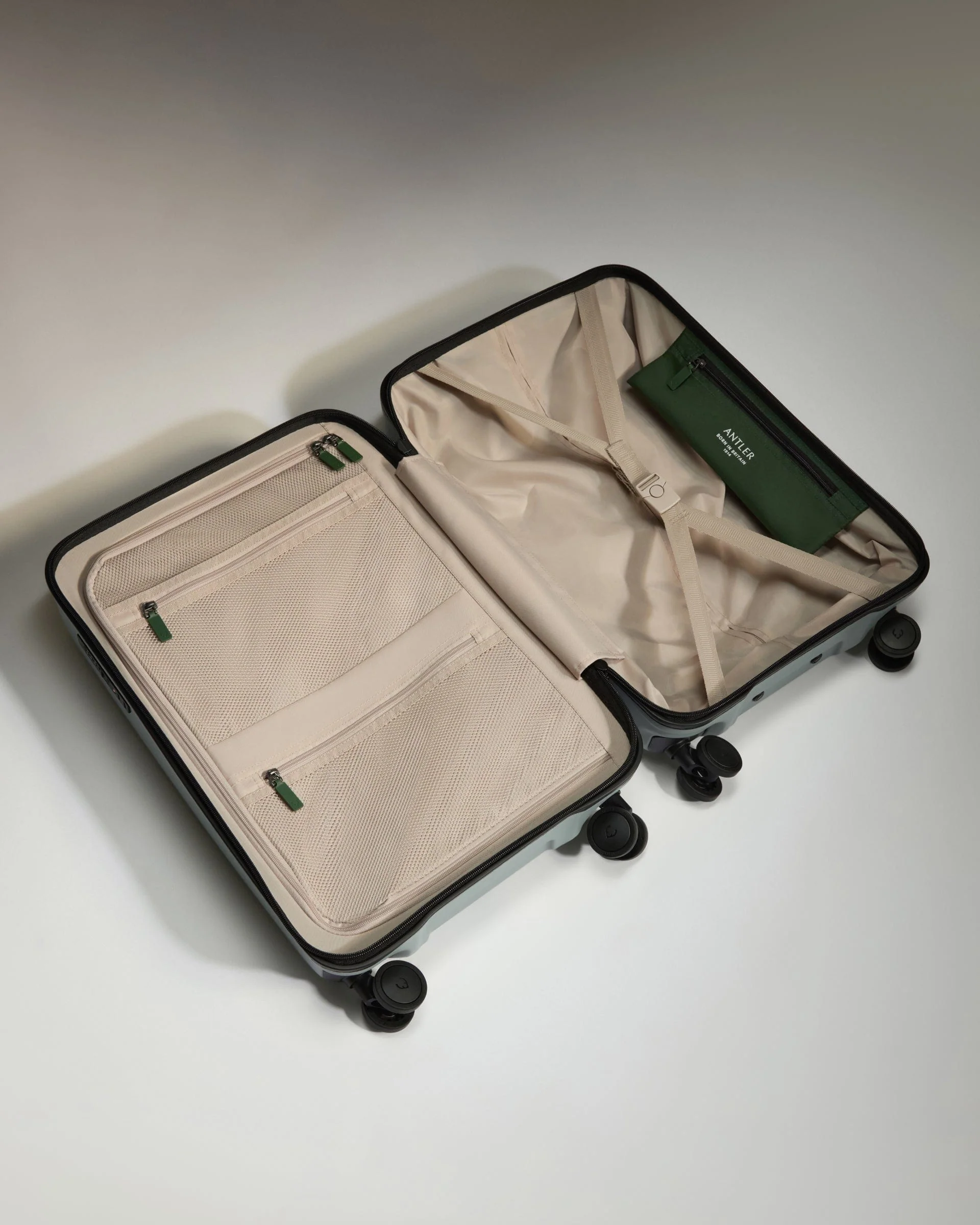 Large Cabin Suitcase in Mist Blue - Icon Stripe - Image 3