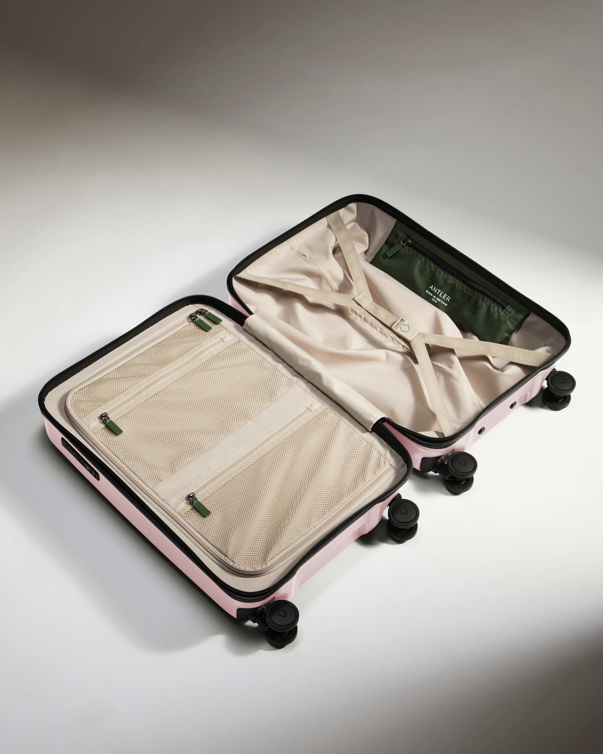 Large Cabin Suitcase in Moorland Pink - Icon Stripe - Image 3