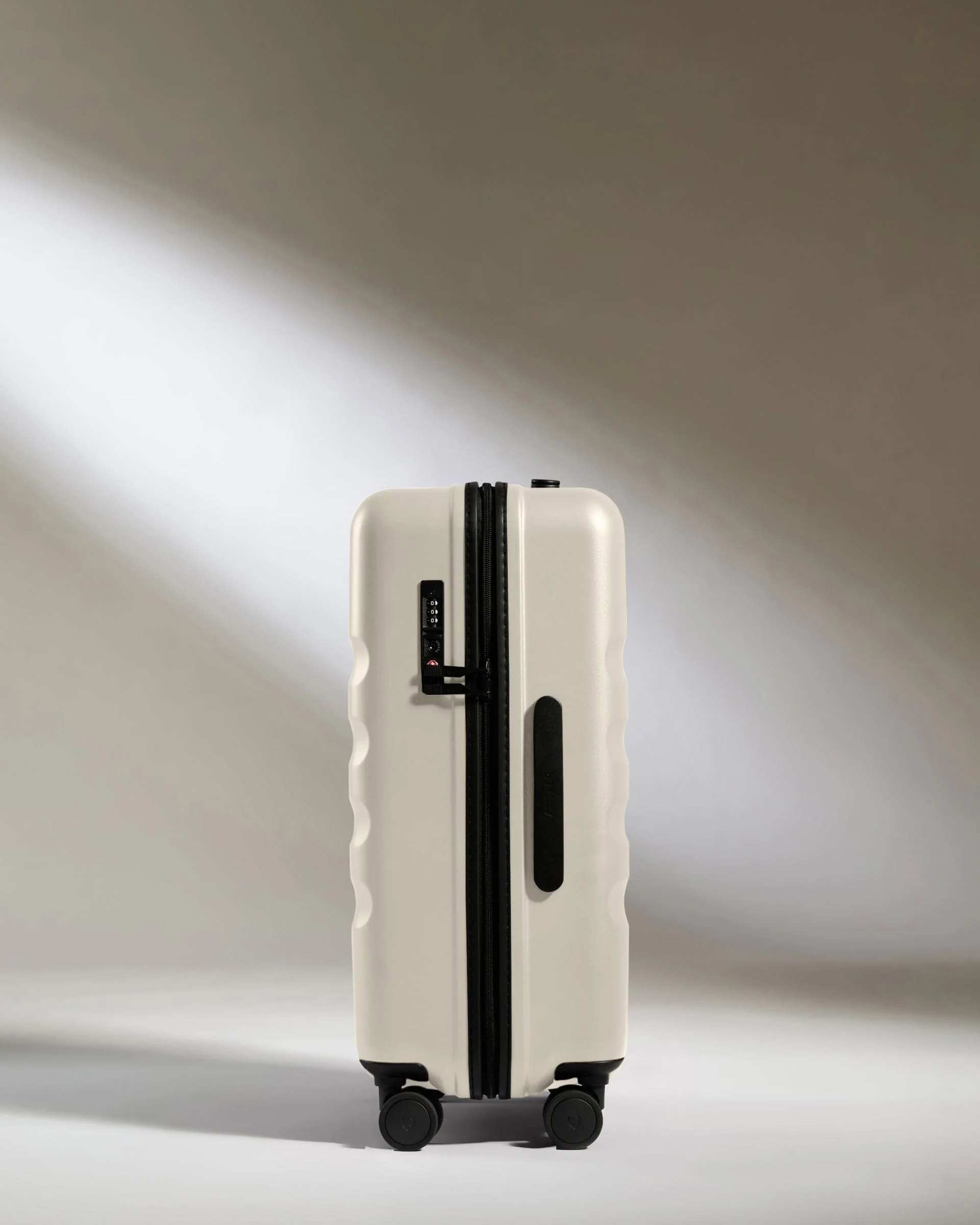 Large Cabin Suitcase in Taupe - Icon Stripe - Image 4