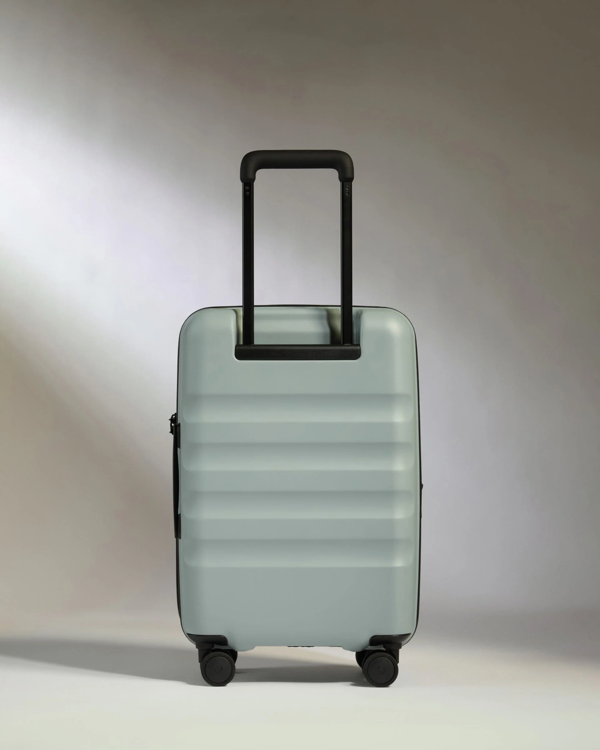 Expandable Cabin Suitcase in Mist Blue - Icon Stripe - Image 6