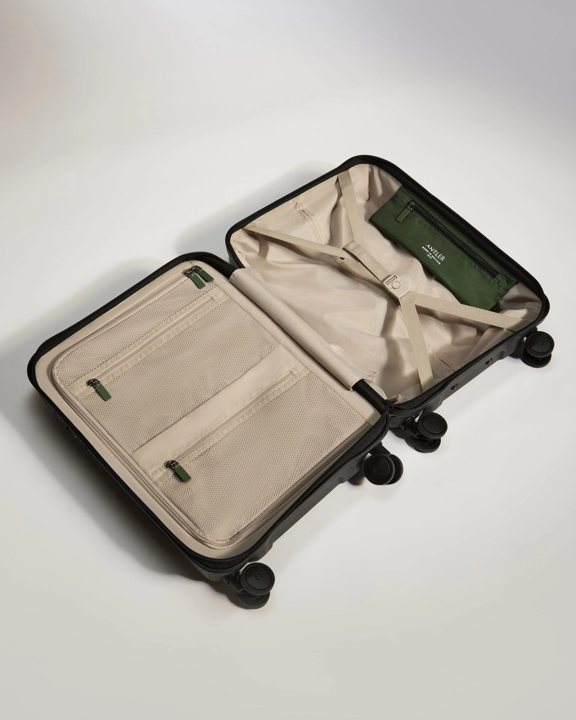 Cabin Suitcase in Black - Icon Stripe - Image 3