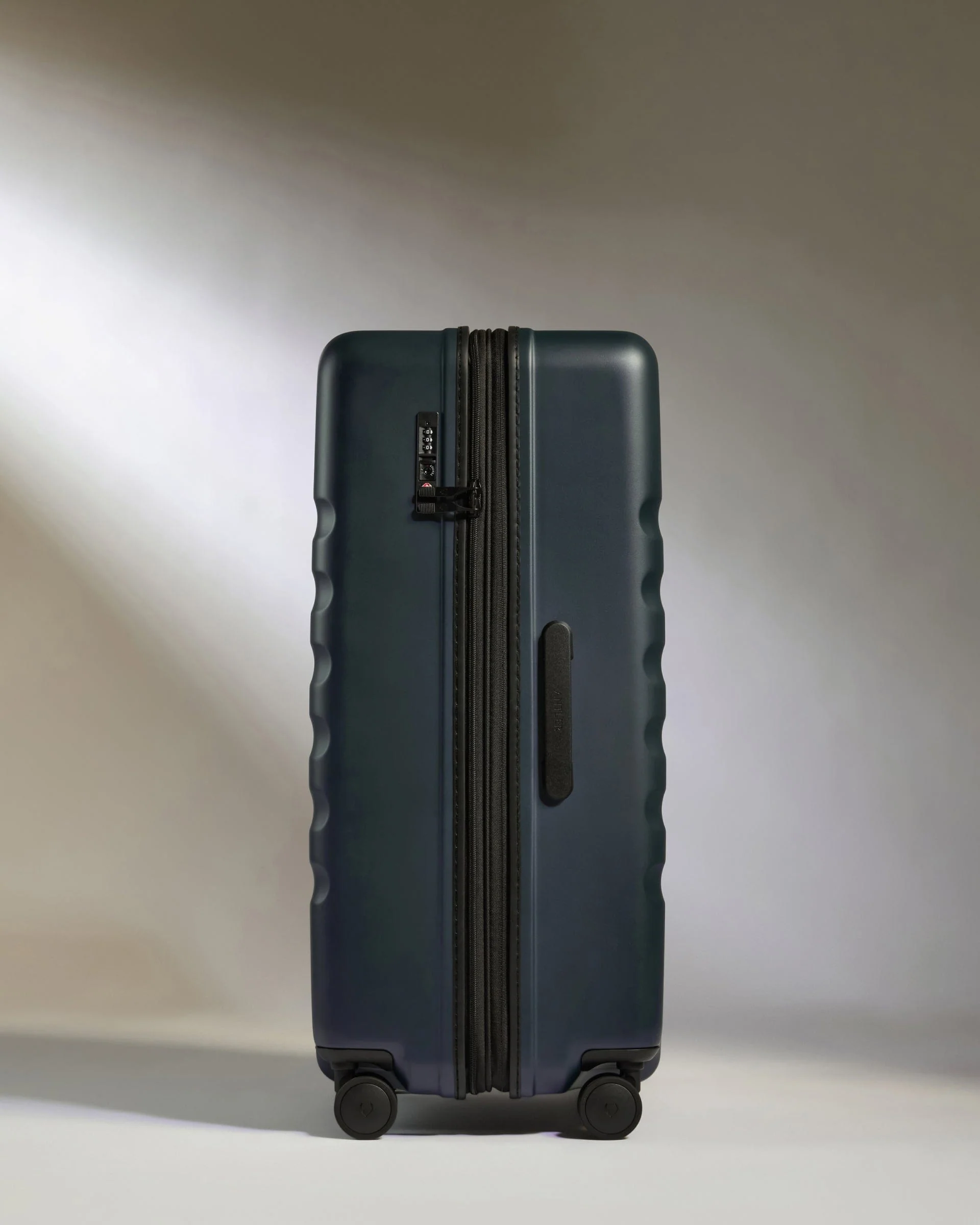 Large Suitcase in Indigo Blue - Icon Stripe - Image 4