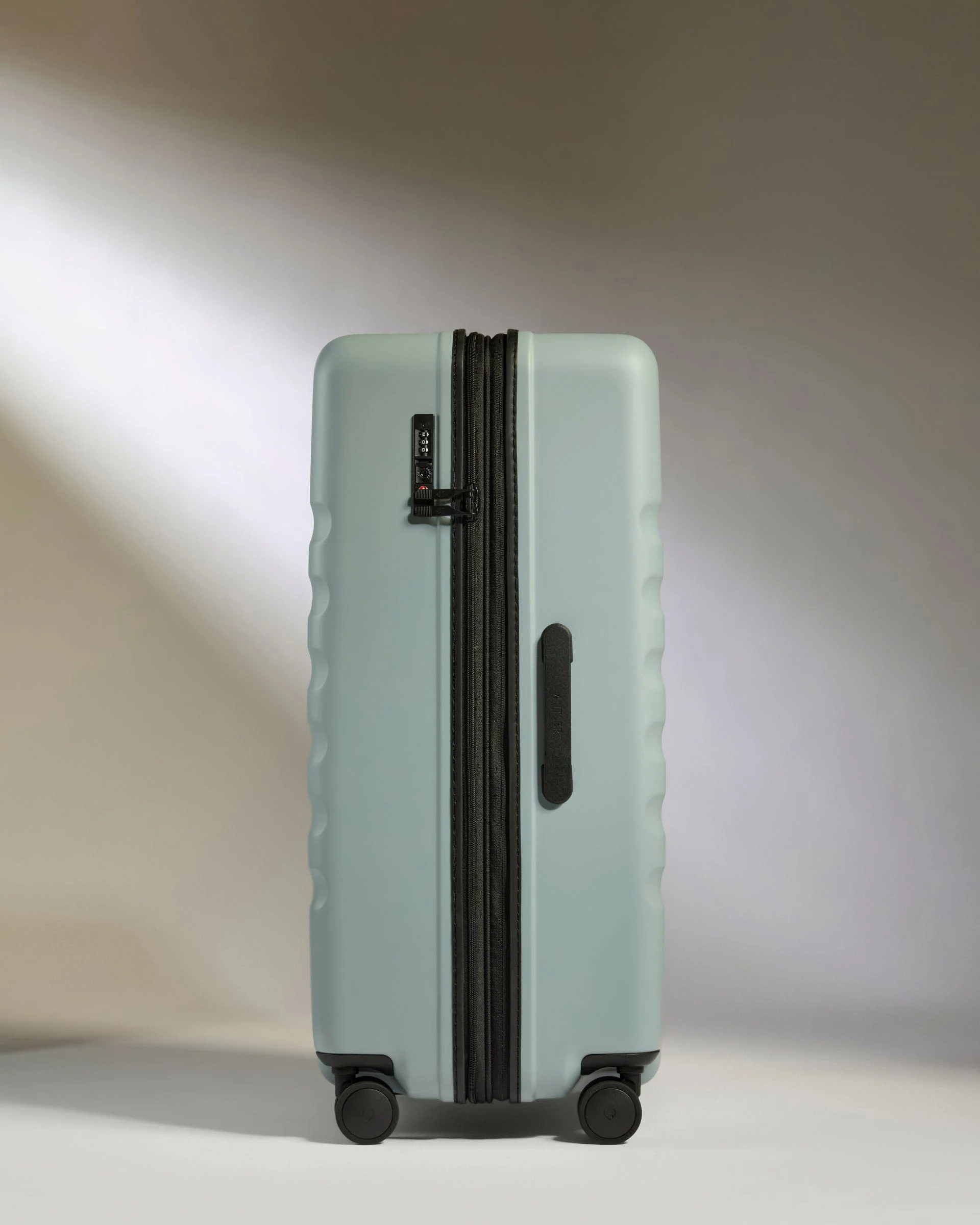 Large Suitcase in Mist Blue - Icon Stripe - Image 4