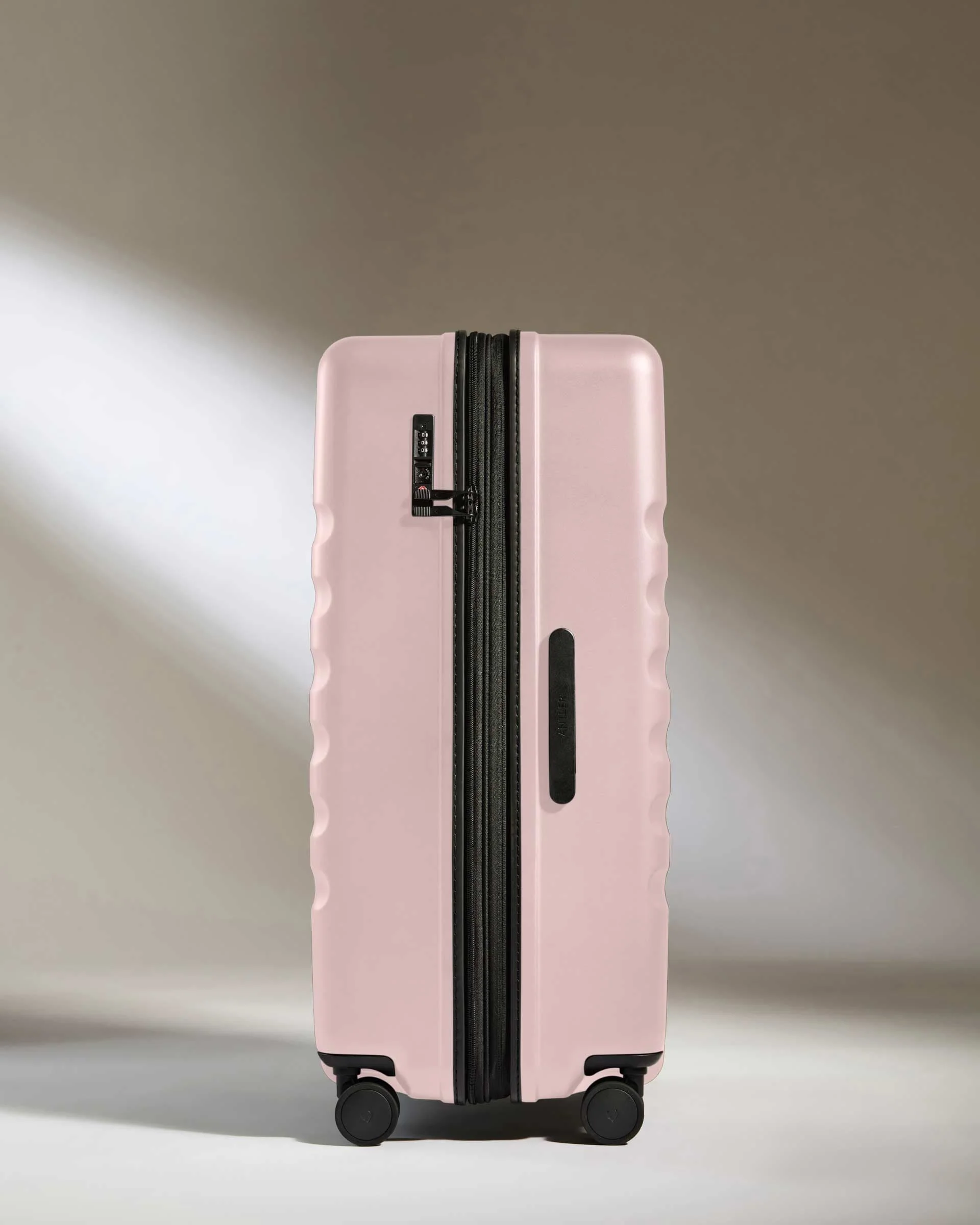 Large Suitcase in Moorland Pink - Icon Stripe - Image 4