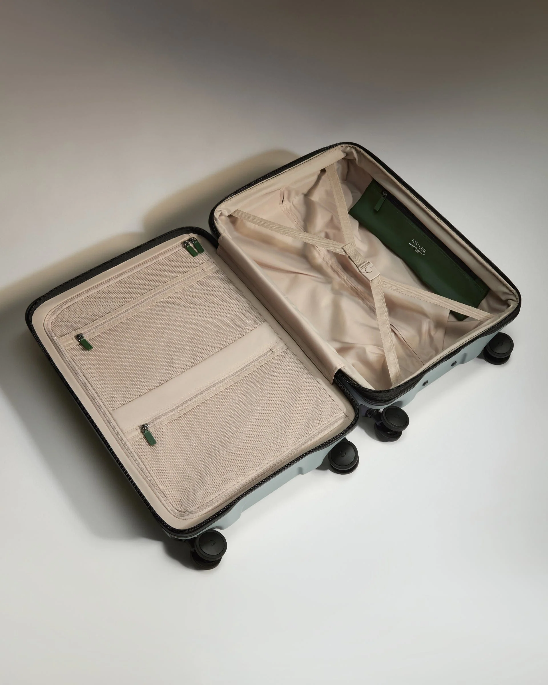 Medium Suitcase in Mist Blue - Icon Stripe - Image 3