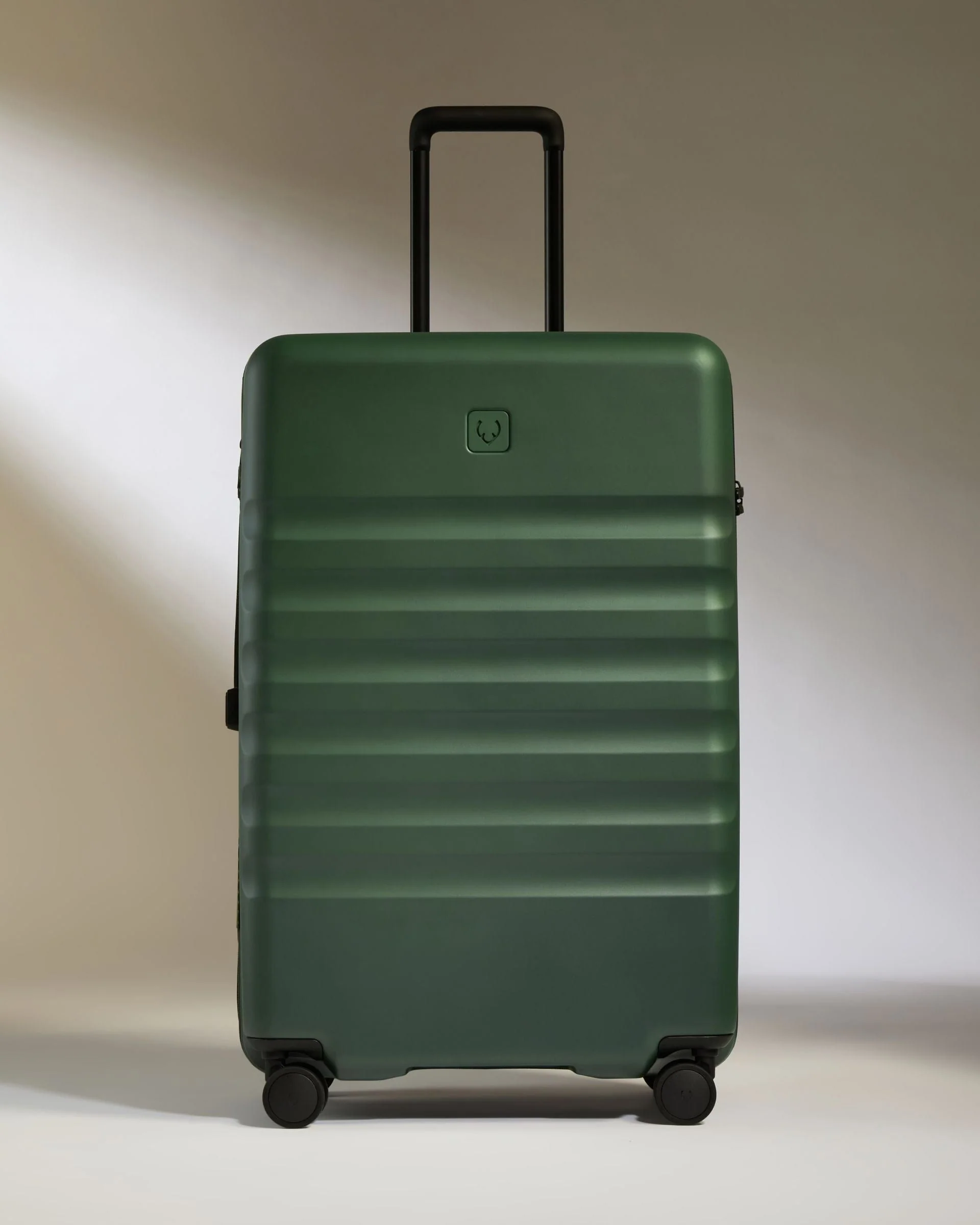 Large Cabin Suitcase Set in Antler Green - Icon Stripe - Image 7