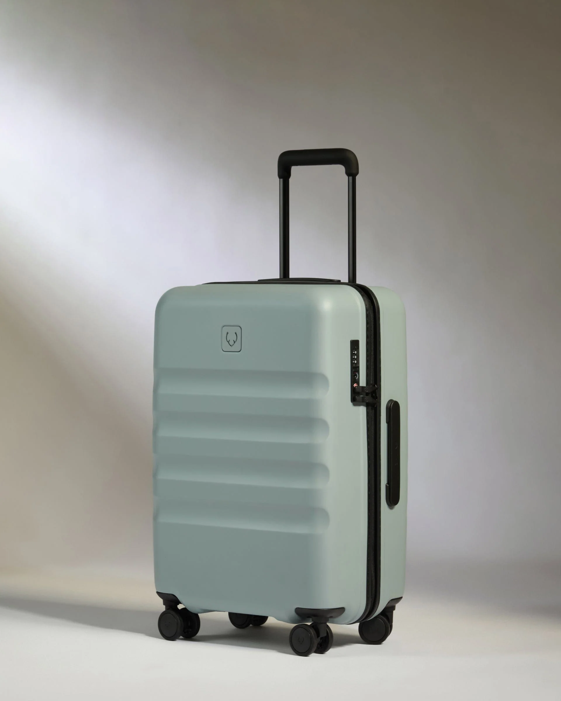 Large Cabin Suitcase Set in Mist Blue - Icon Stripe - Image 3