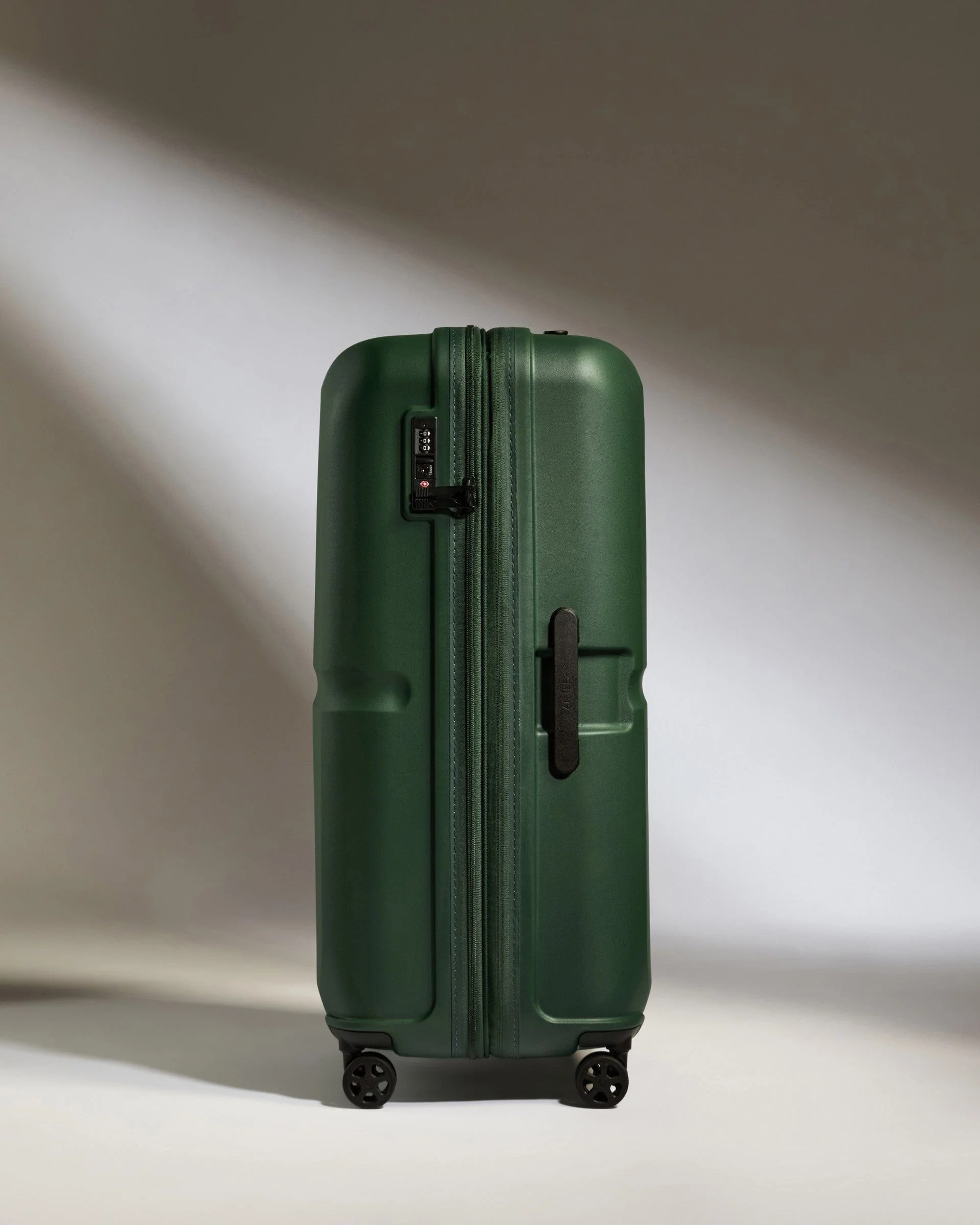 Large Suitcase in Antler Green - Single Stripe - Image 4