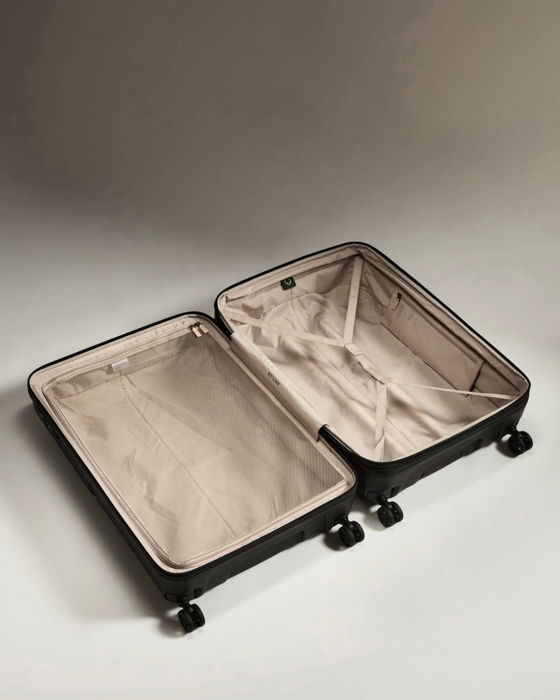 Large Suitcase in Black - Single Stripe - Image 4