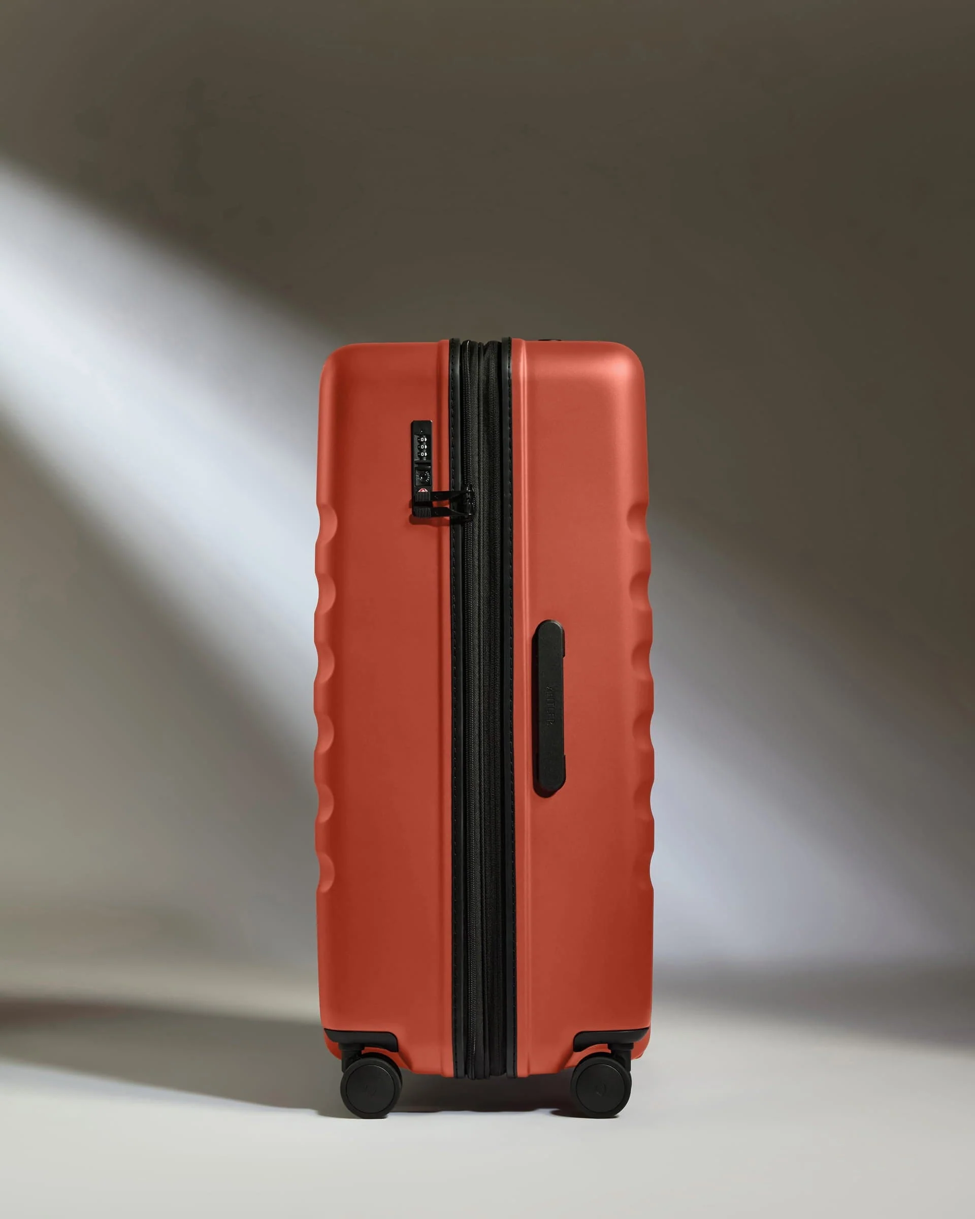Large Suitcase in Buckthorn Red - Icon Stripe - Image 4