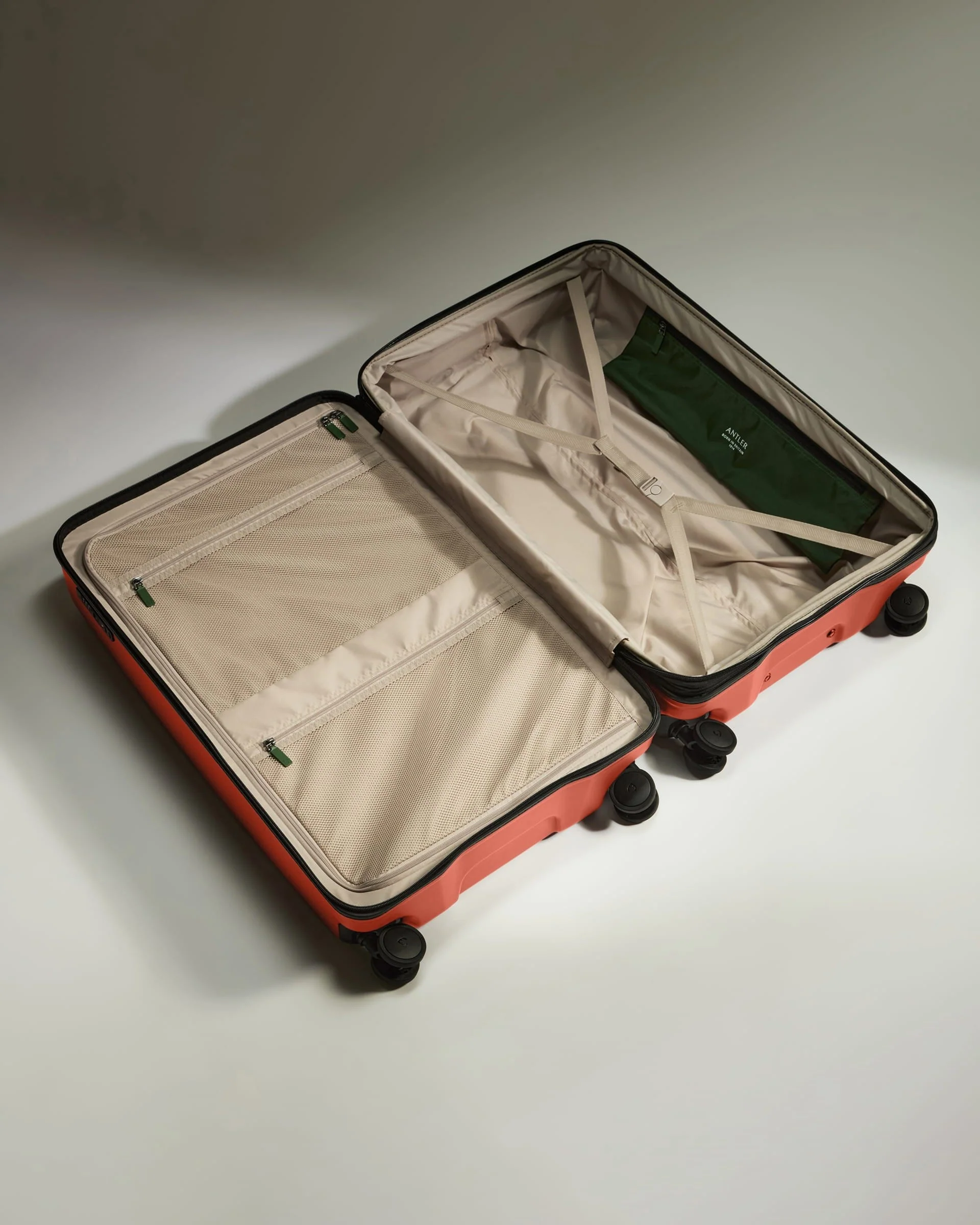 Large Suitcase in Buckthorn Red - Icon Stripe - Image 5