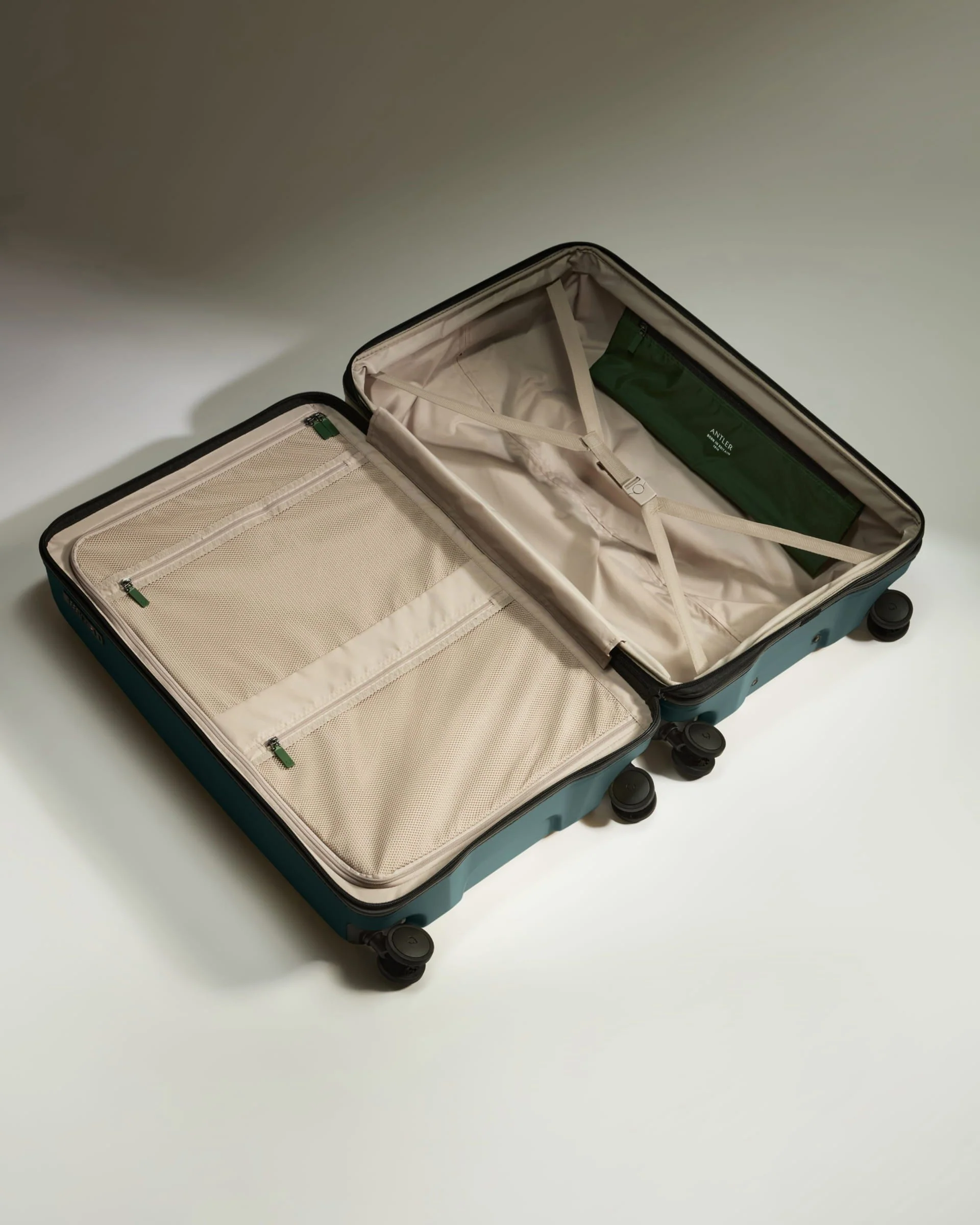 Large Suitcase in Glade Blue - Icon Stripe - Image 4