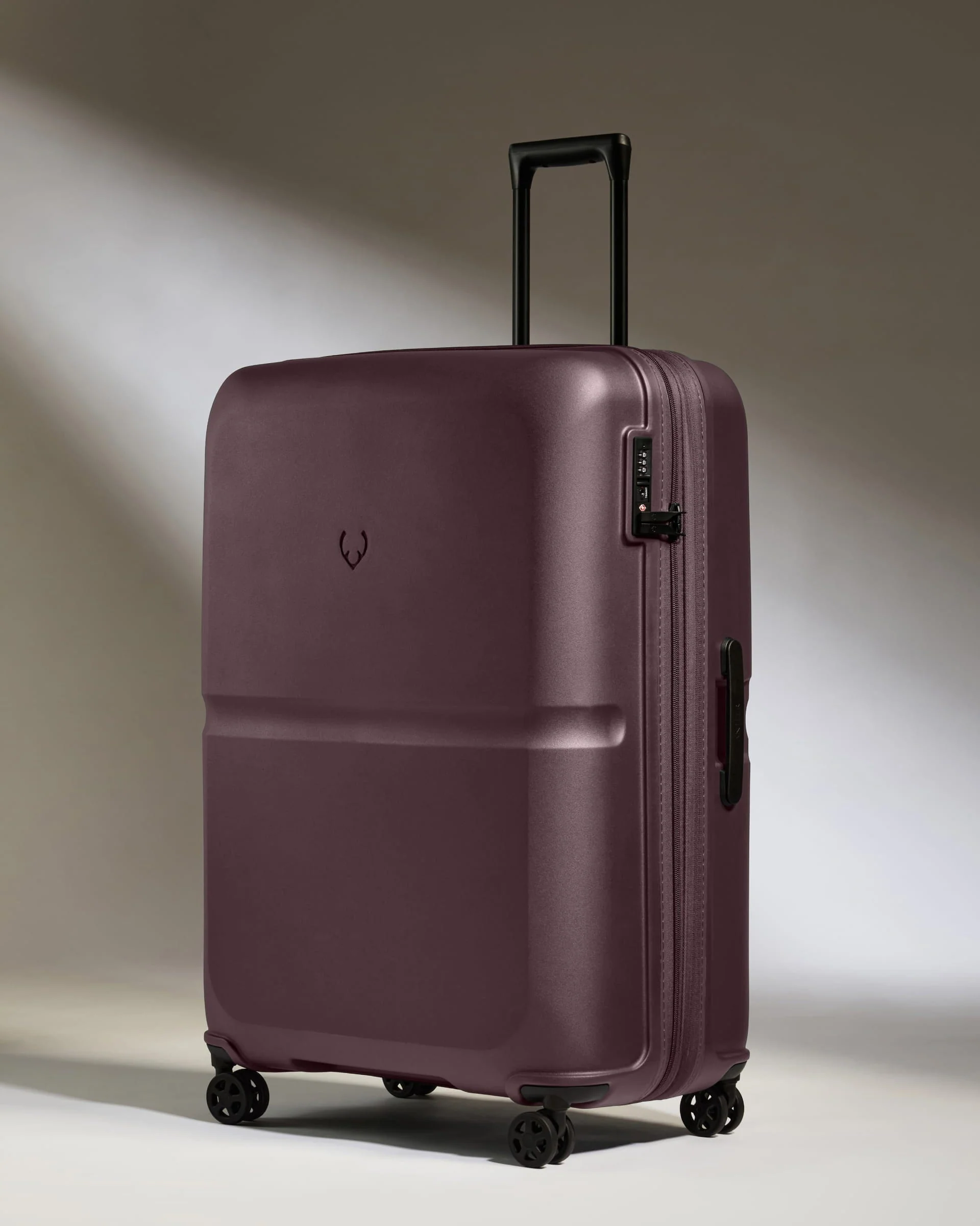 Large Suitcase in Lagoon Purple - Single Stripe