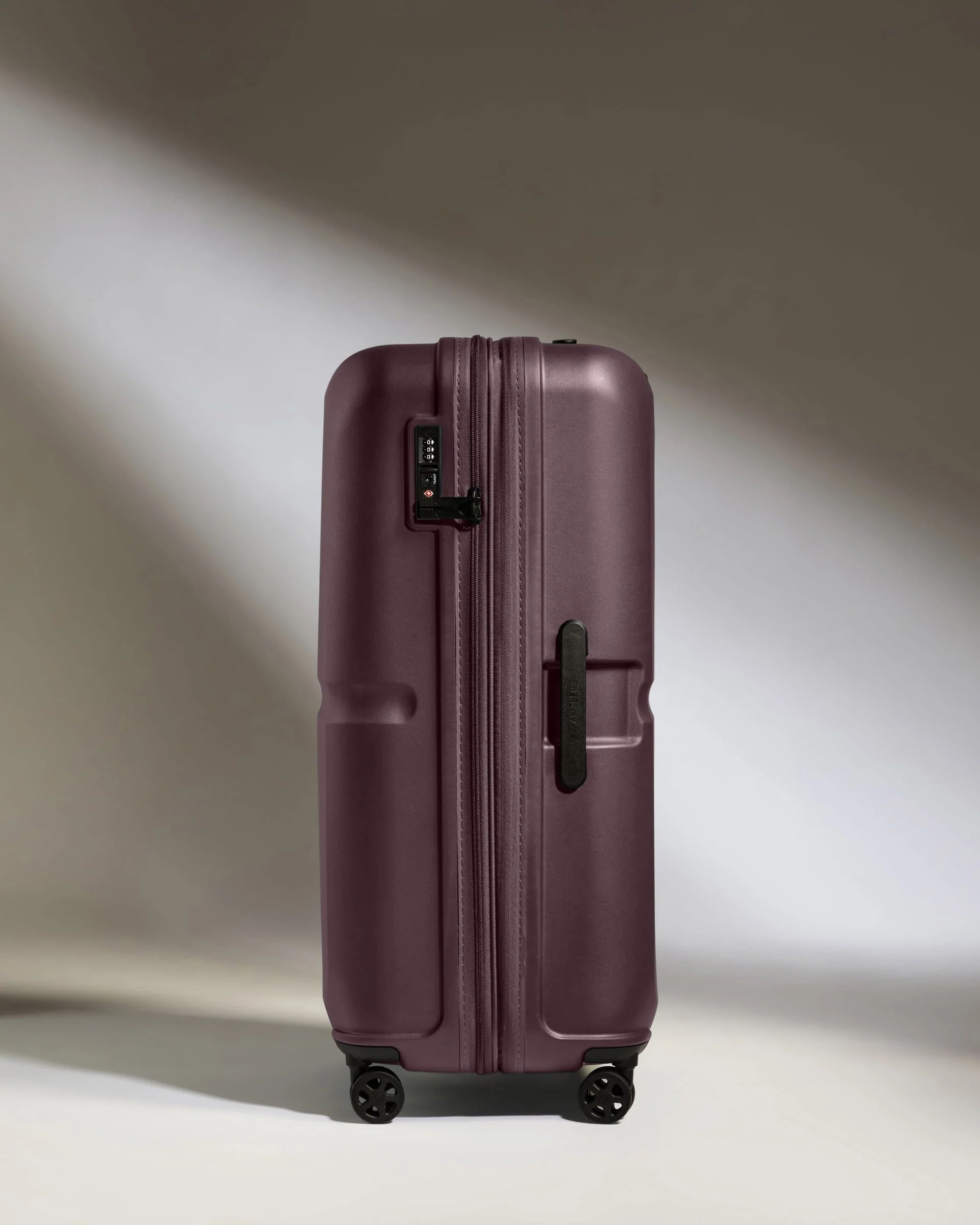 Large Suitcase in Lagoon Purple - Single Stripe - Image 3