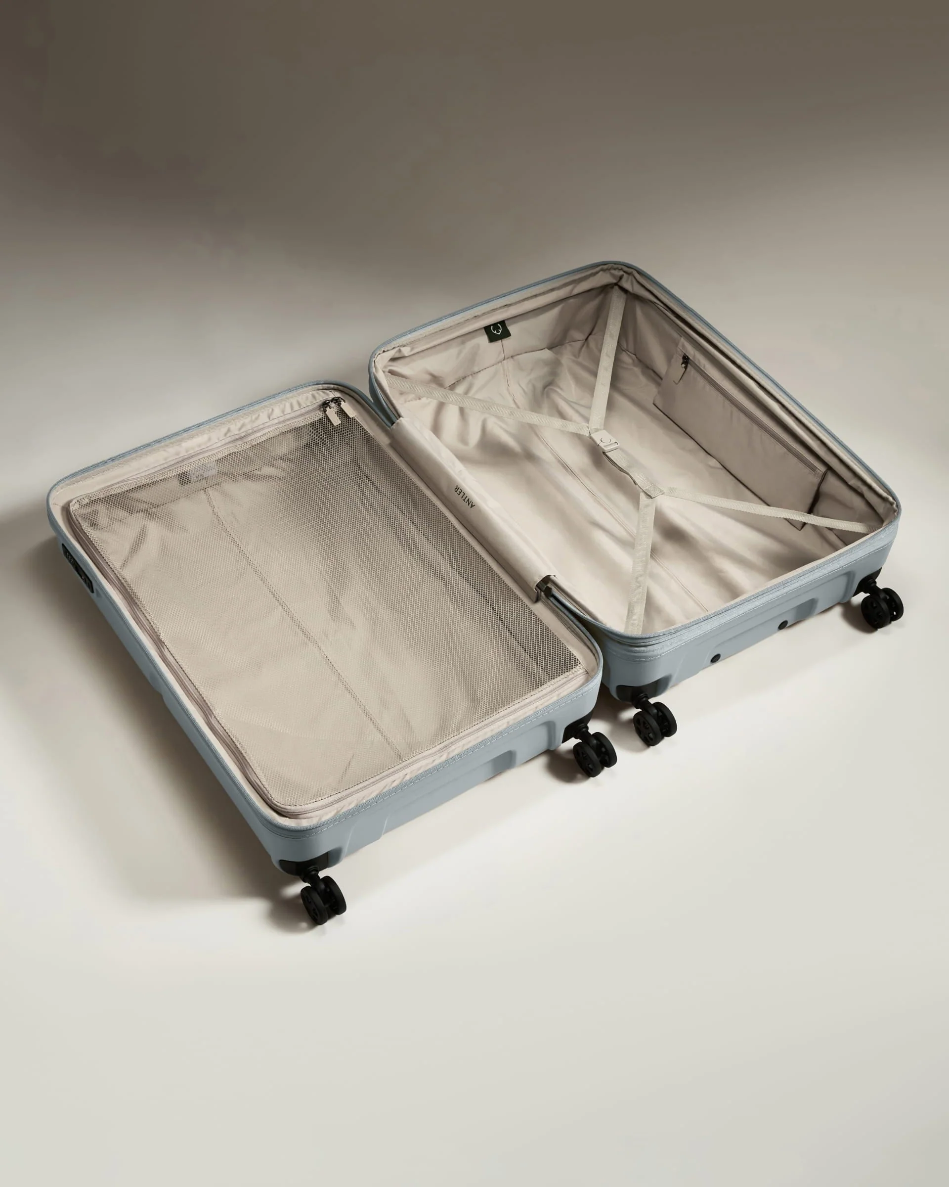 Large Suitcase in Salt Blue - Single Stripe - Image 4