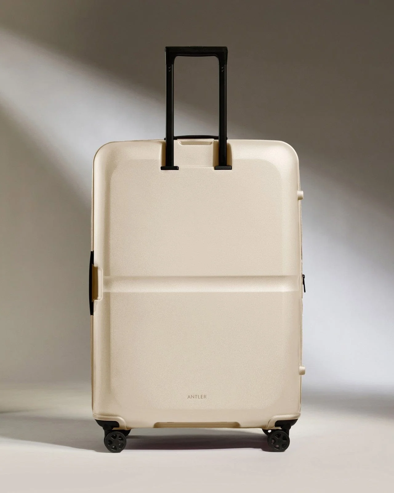 Large Suitcase in Warm Taupe - Single Stripe - Image 6