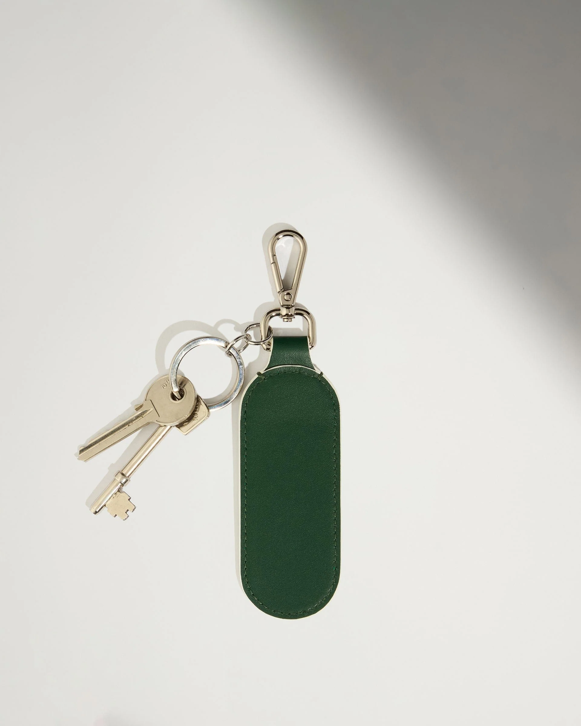 Leather Keyring in Antler Green - Summer Capsule - Image 4