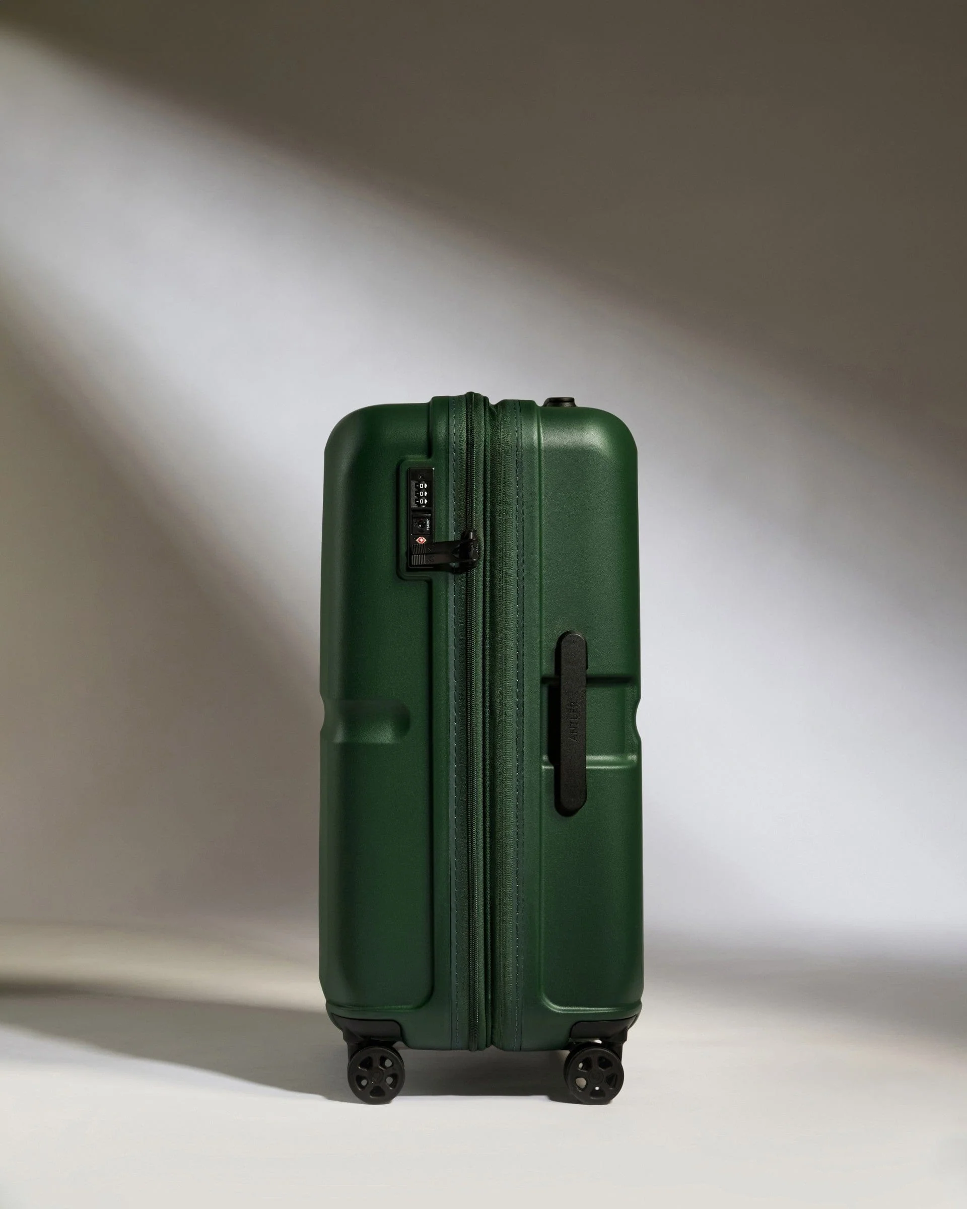 Medium Suitcase in Antler Green - Single Stripe - Image 5