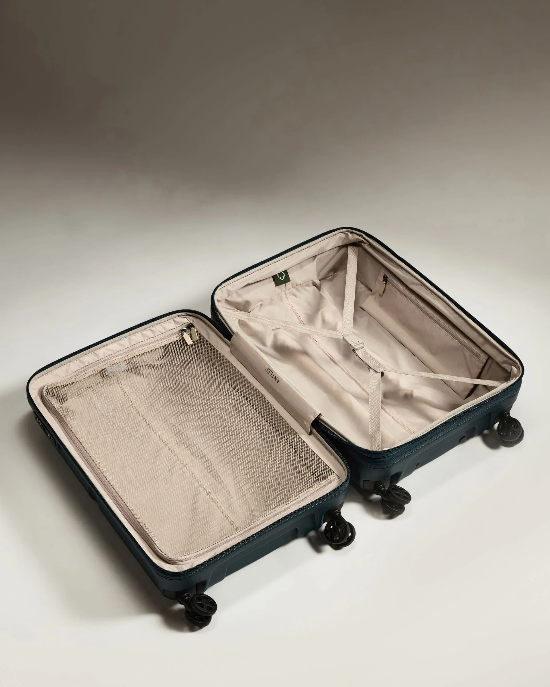 Medium Suitcase in Indigo Blue - Single Stripe - Image 4