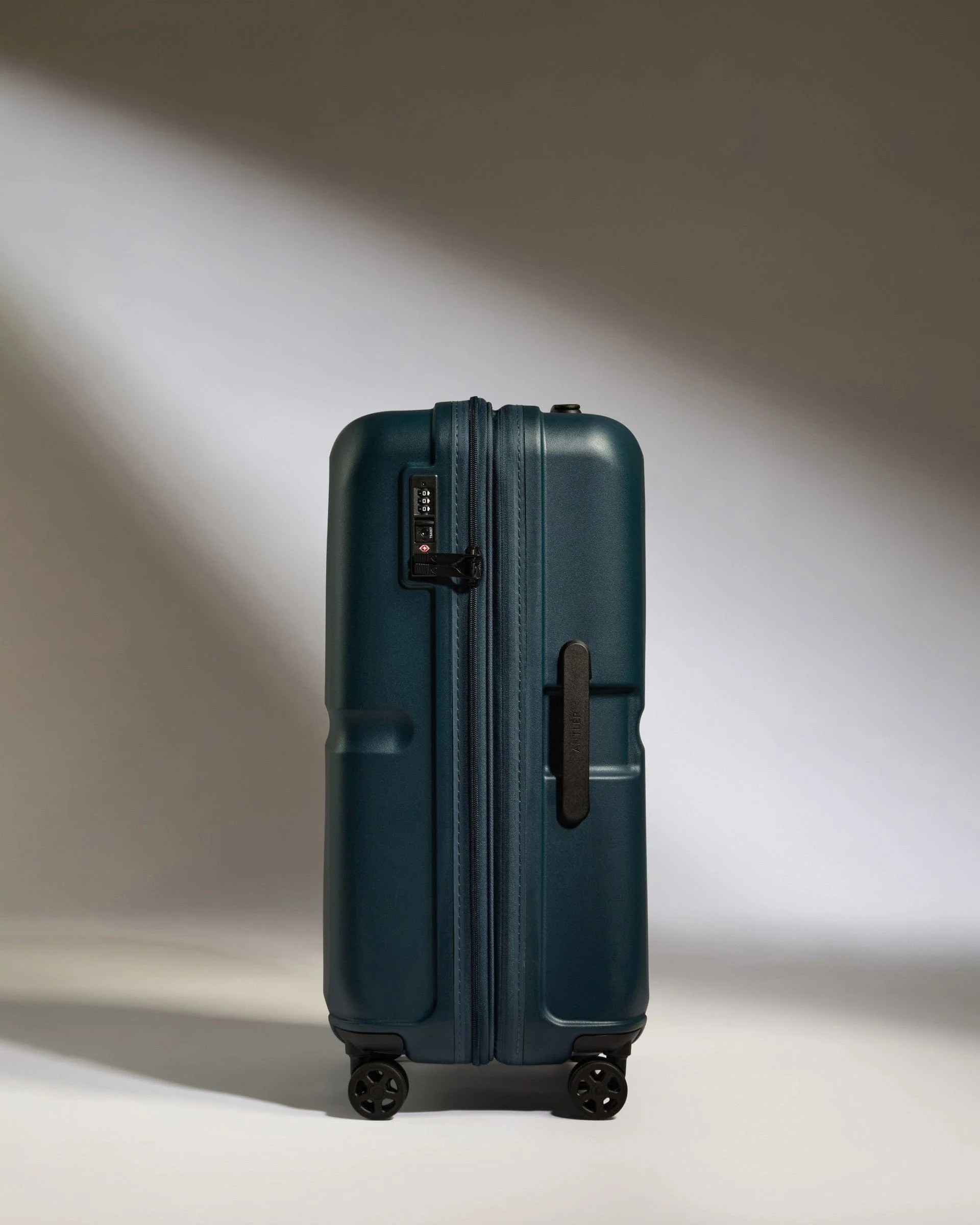Medium Suitcase in Indigo Blue - Single Stripe - Image 5