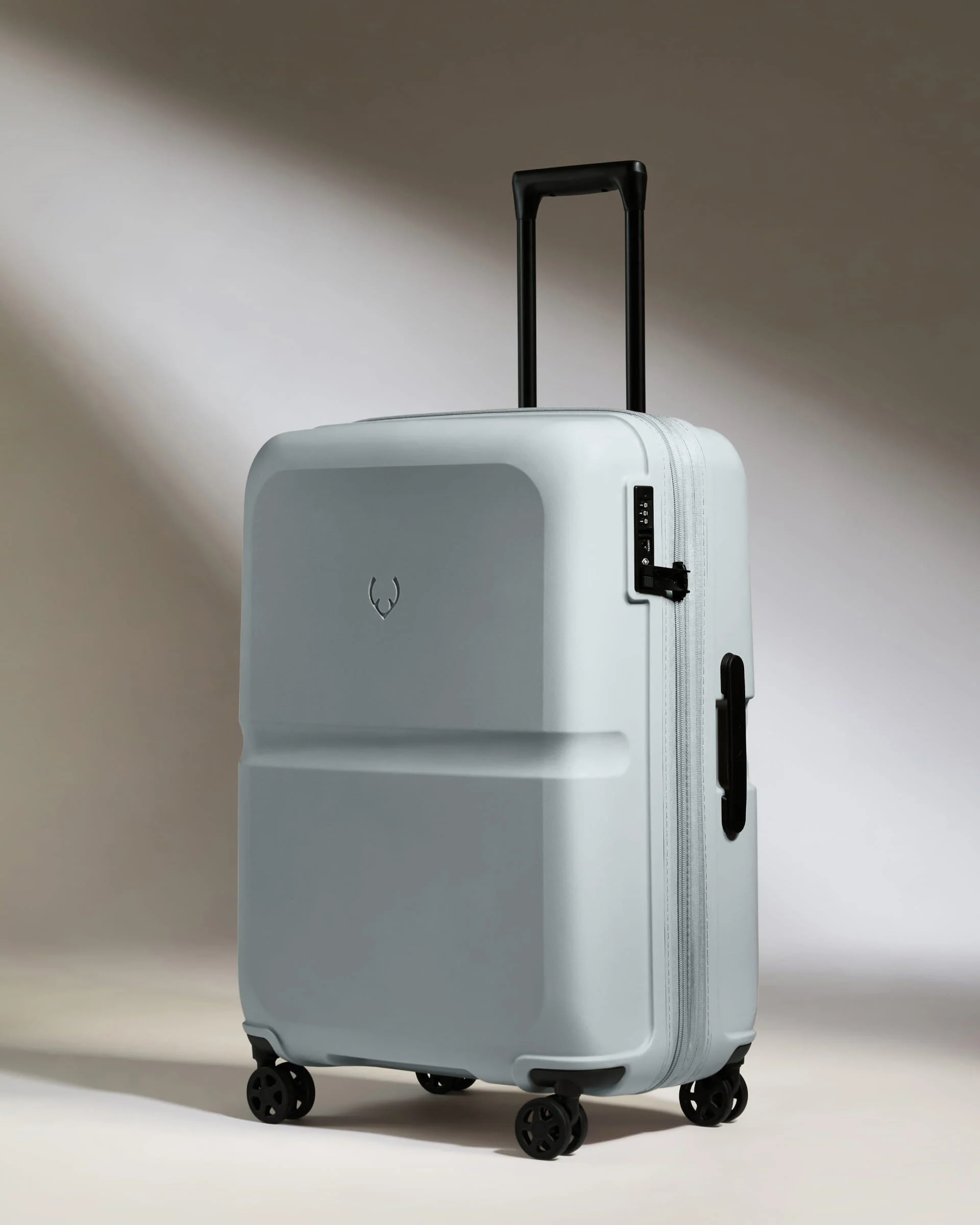 Medium Suitcase in Salt Blue - Single Stripe