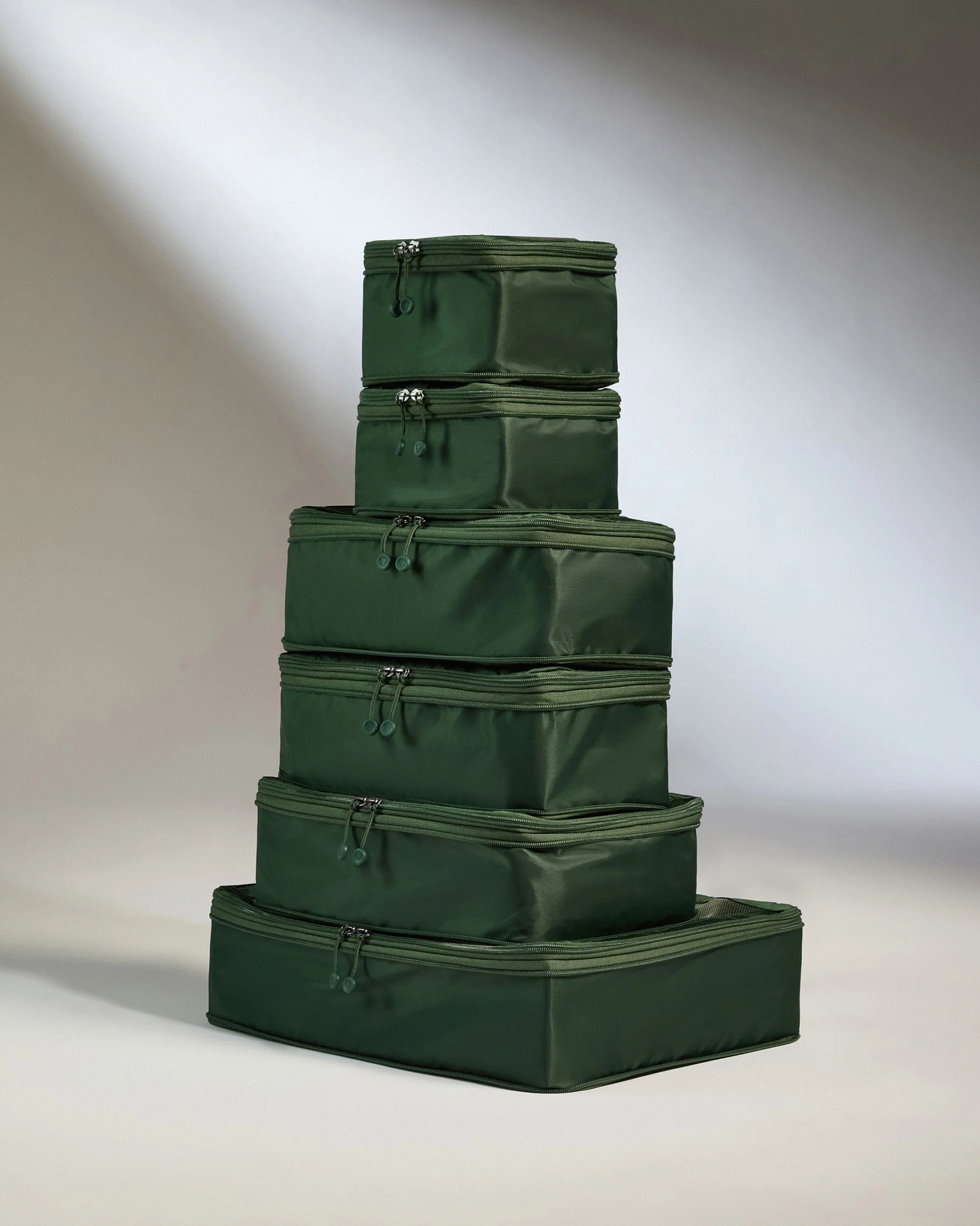 Packing Cubes in Green - Set of 6