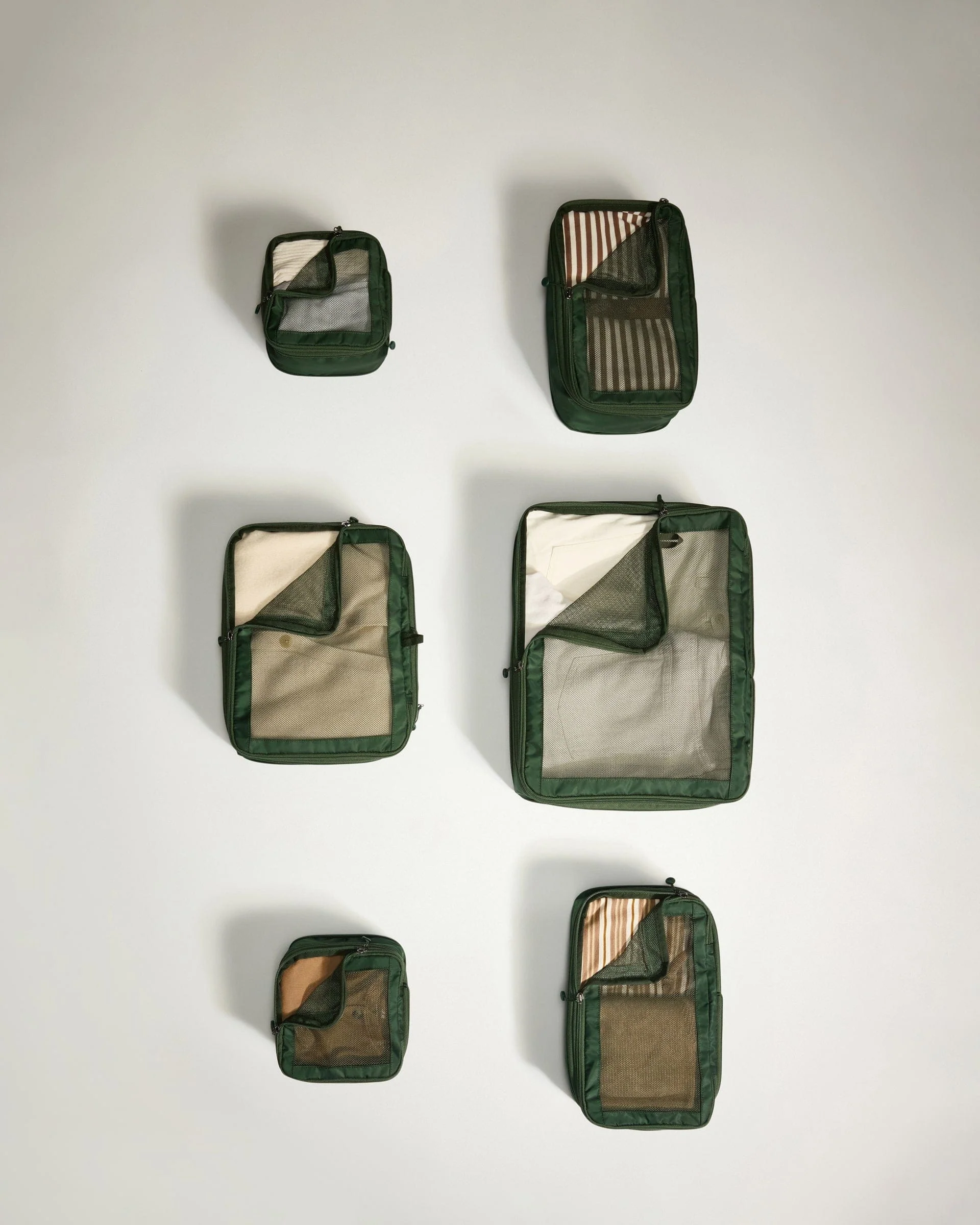 Packing Cubes in Green - Set of 6 - Image 2