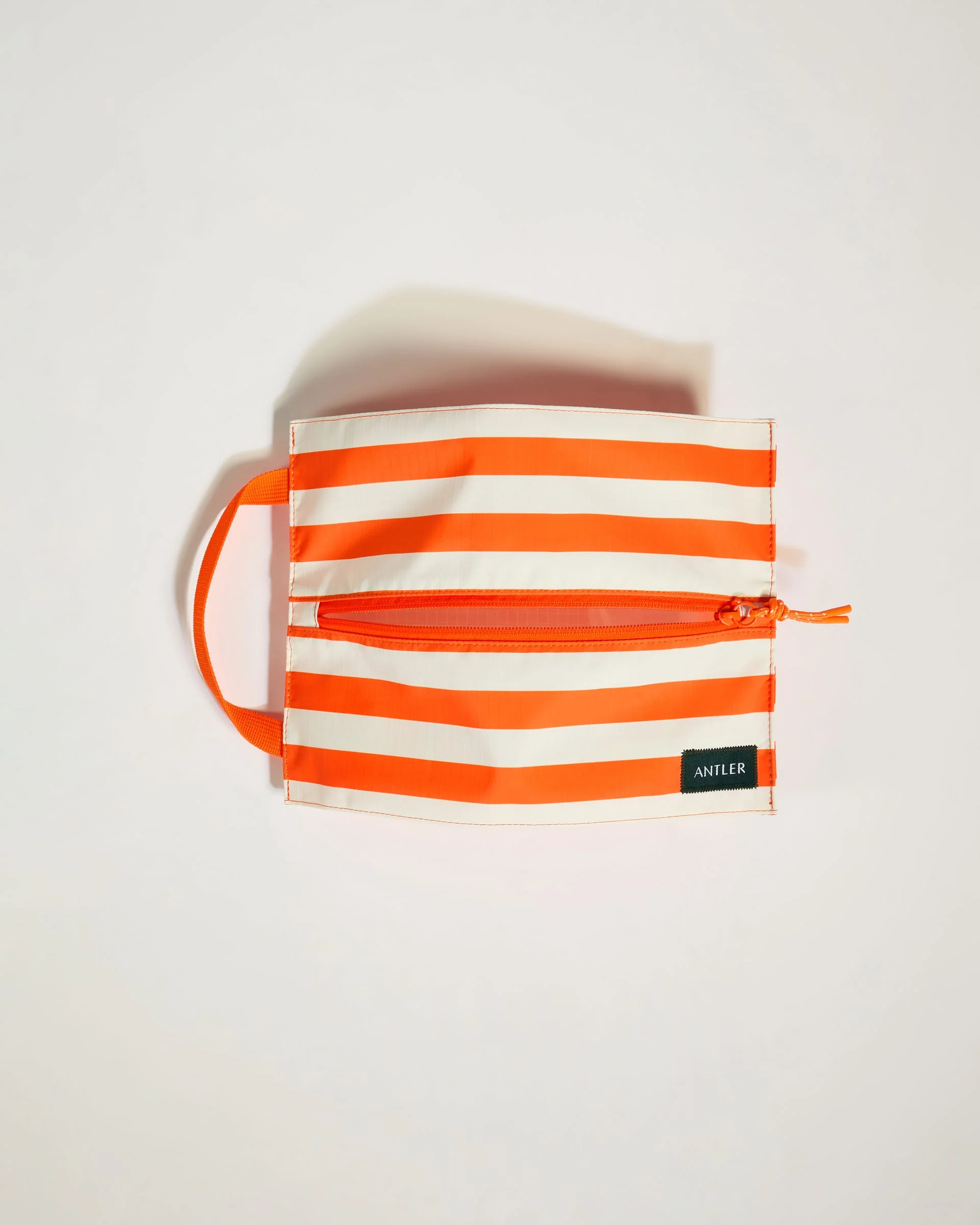 Stripe Poolside Pouch in Coral - Summer Capsule - Image 4