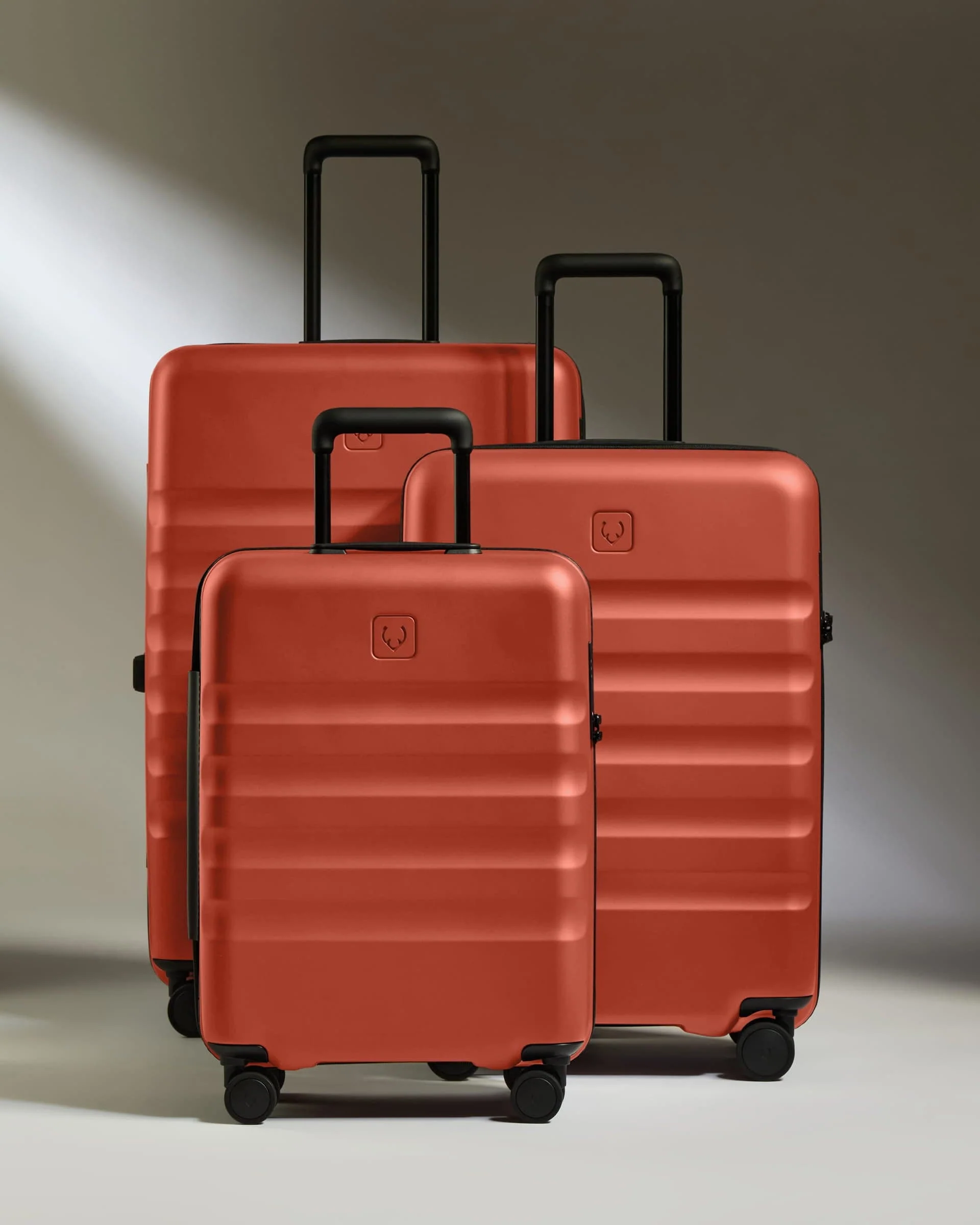 Suitcase Set in Buckthorn Red - Icon Stripe - Image 3