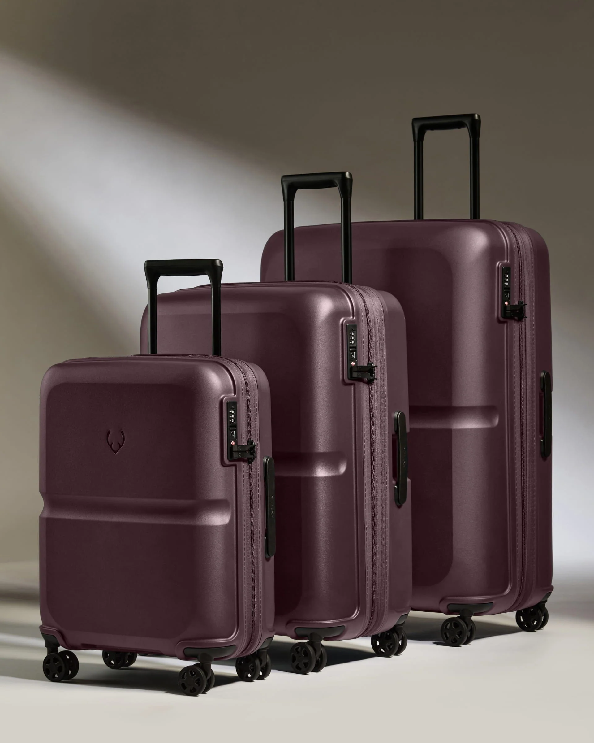 Suitcase Set in Lagoon Purple - Single Stripe - Image 3