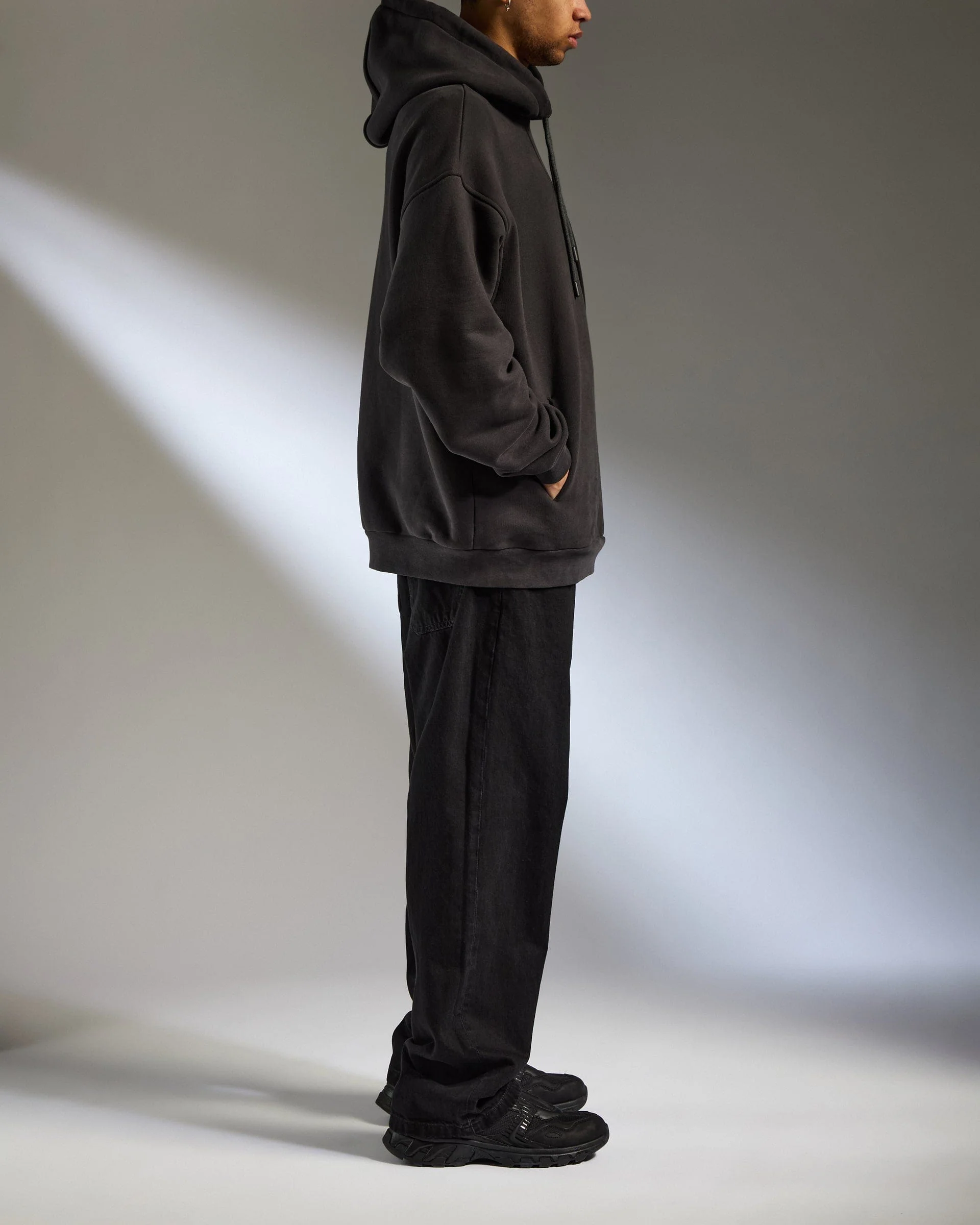 Travel Essential Hoodie in Charcoal Black - Image 5