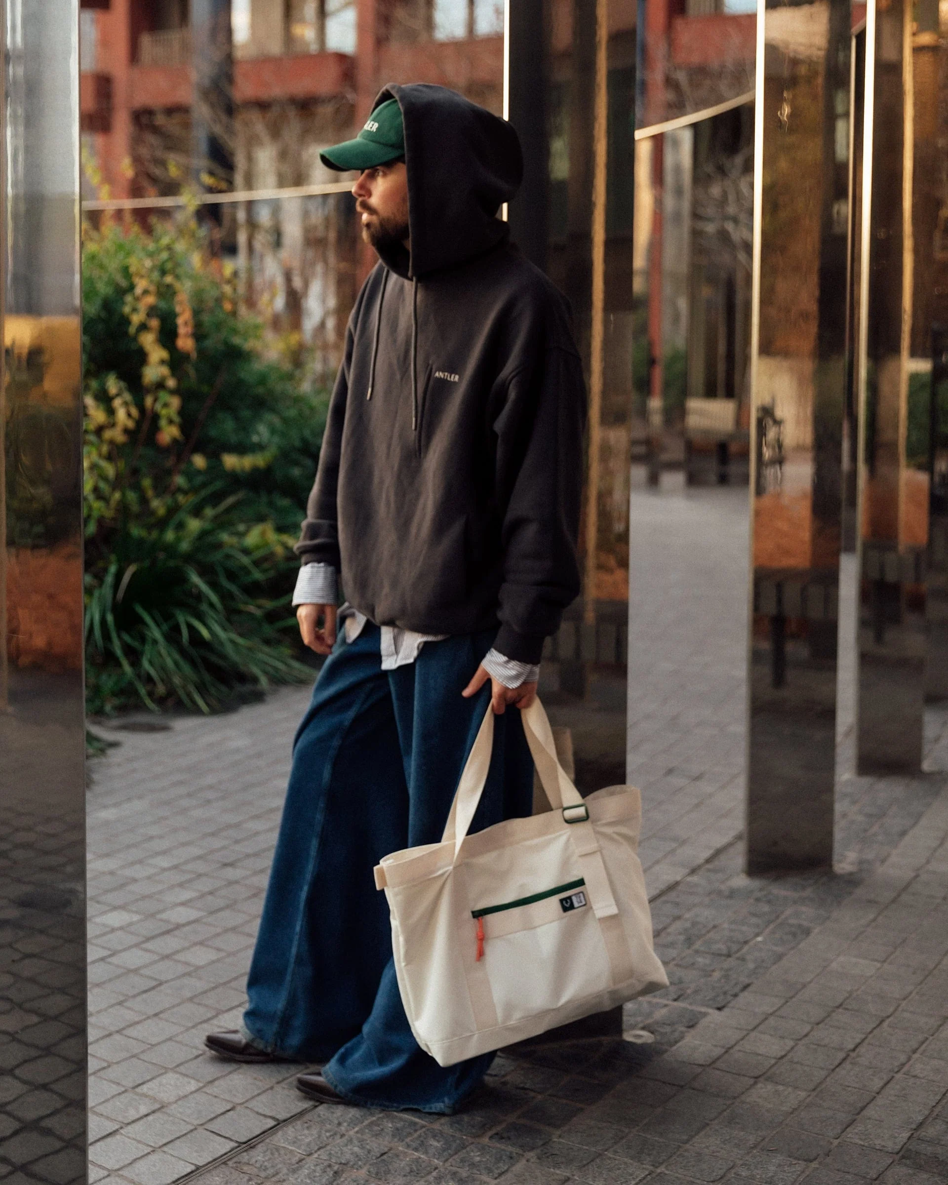 Travel Essential Hoodie in Charcoal Black - Image 8