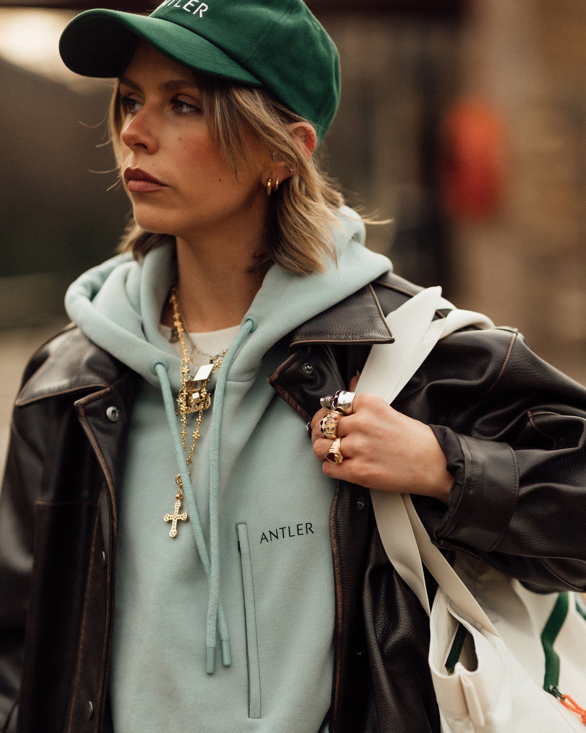 Travel Essential Hoodie in Mist Blue - Image 3