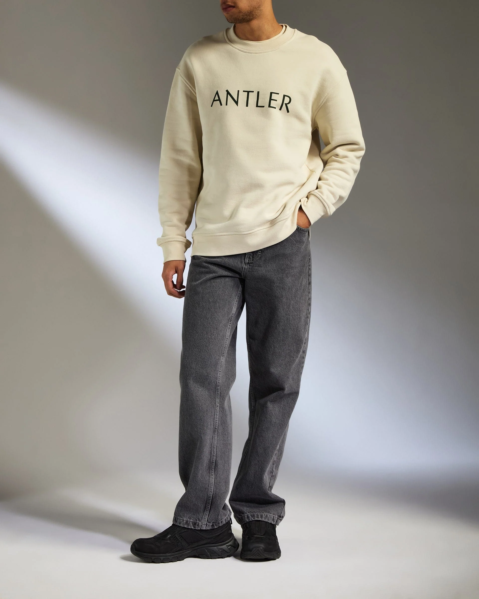 Travel Essential Sweatshirt in Cream - Image 4