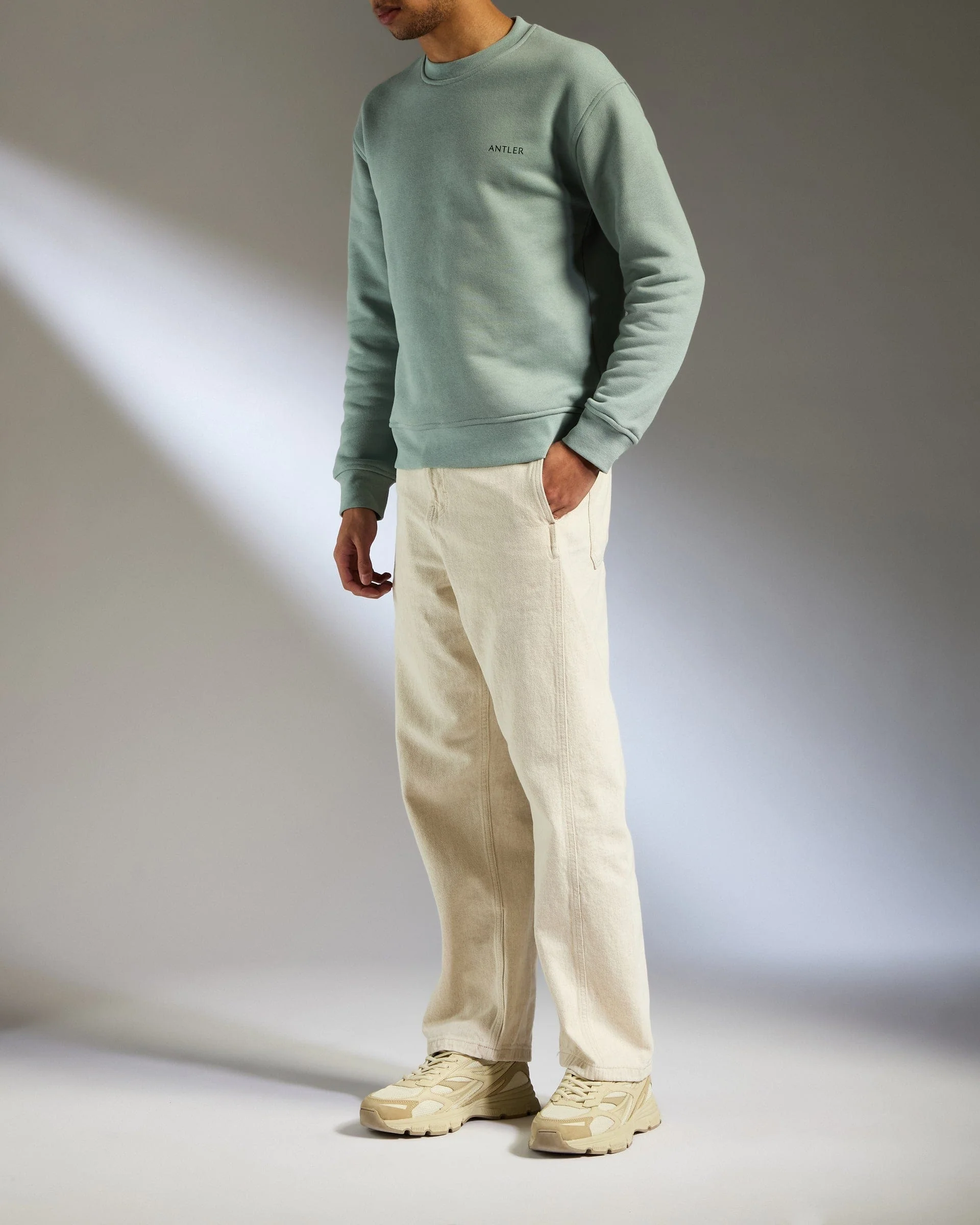 Travel Essential Sweatshirt in Mist Blue - Image 3