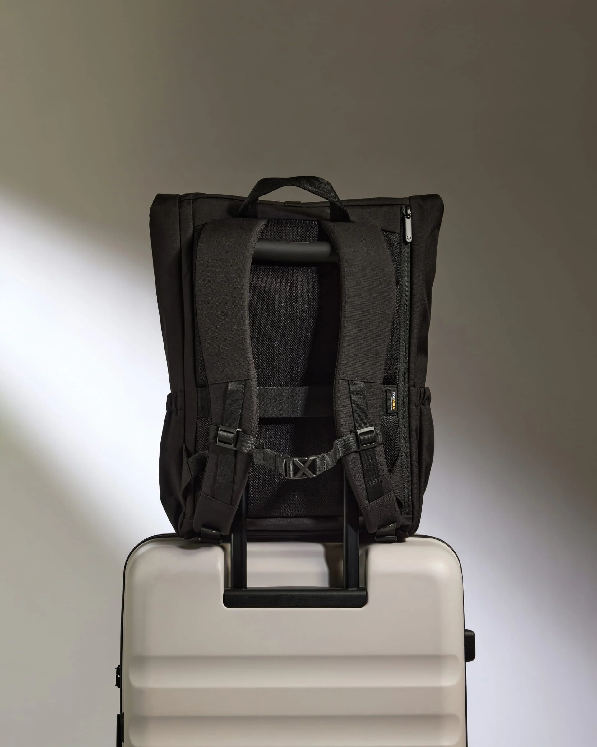 Urban Core Rolltop Backpack in Black - Image 4