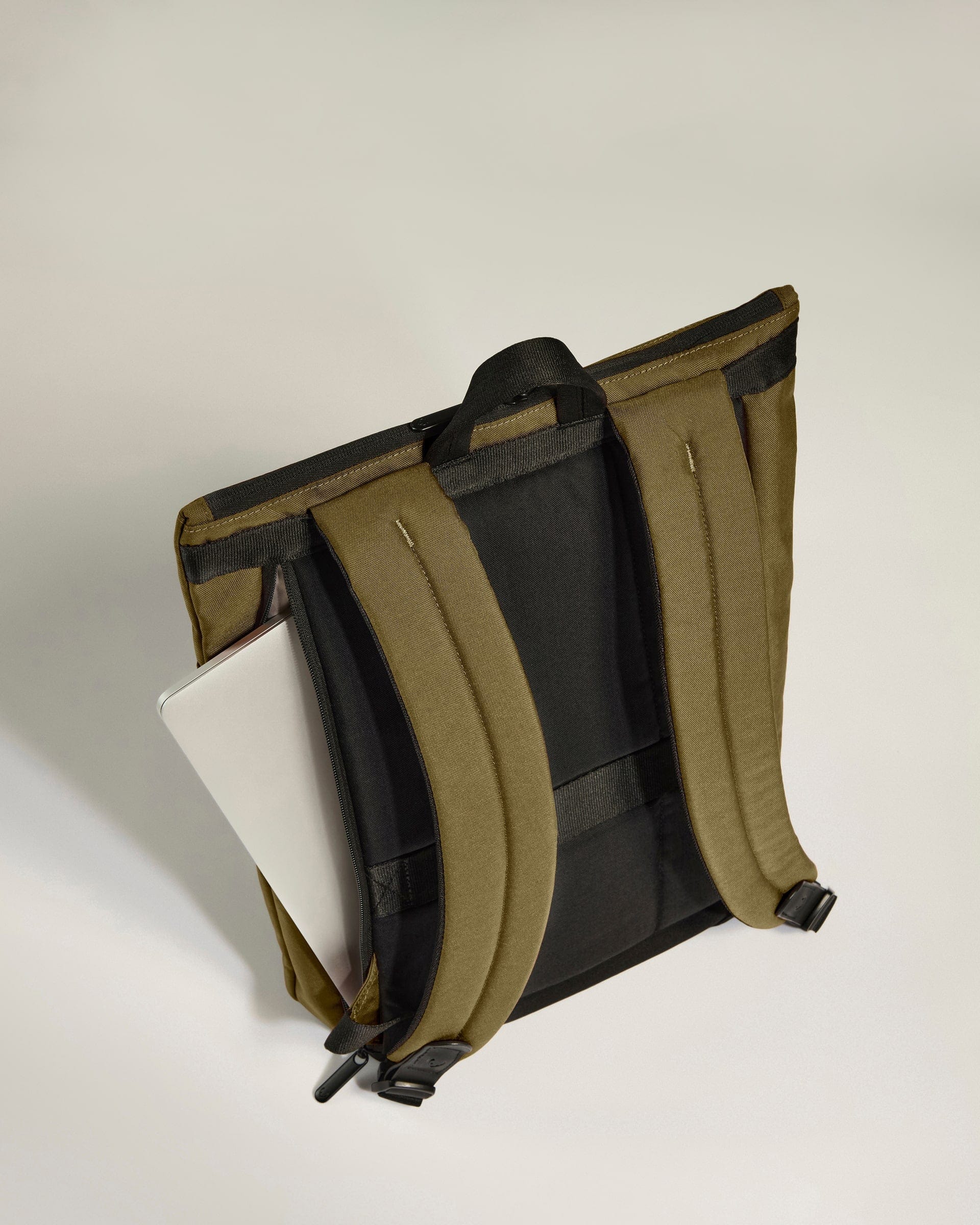 Urban Core Zip Top Backpack in Olive Green - Image 5